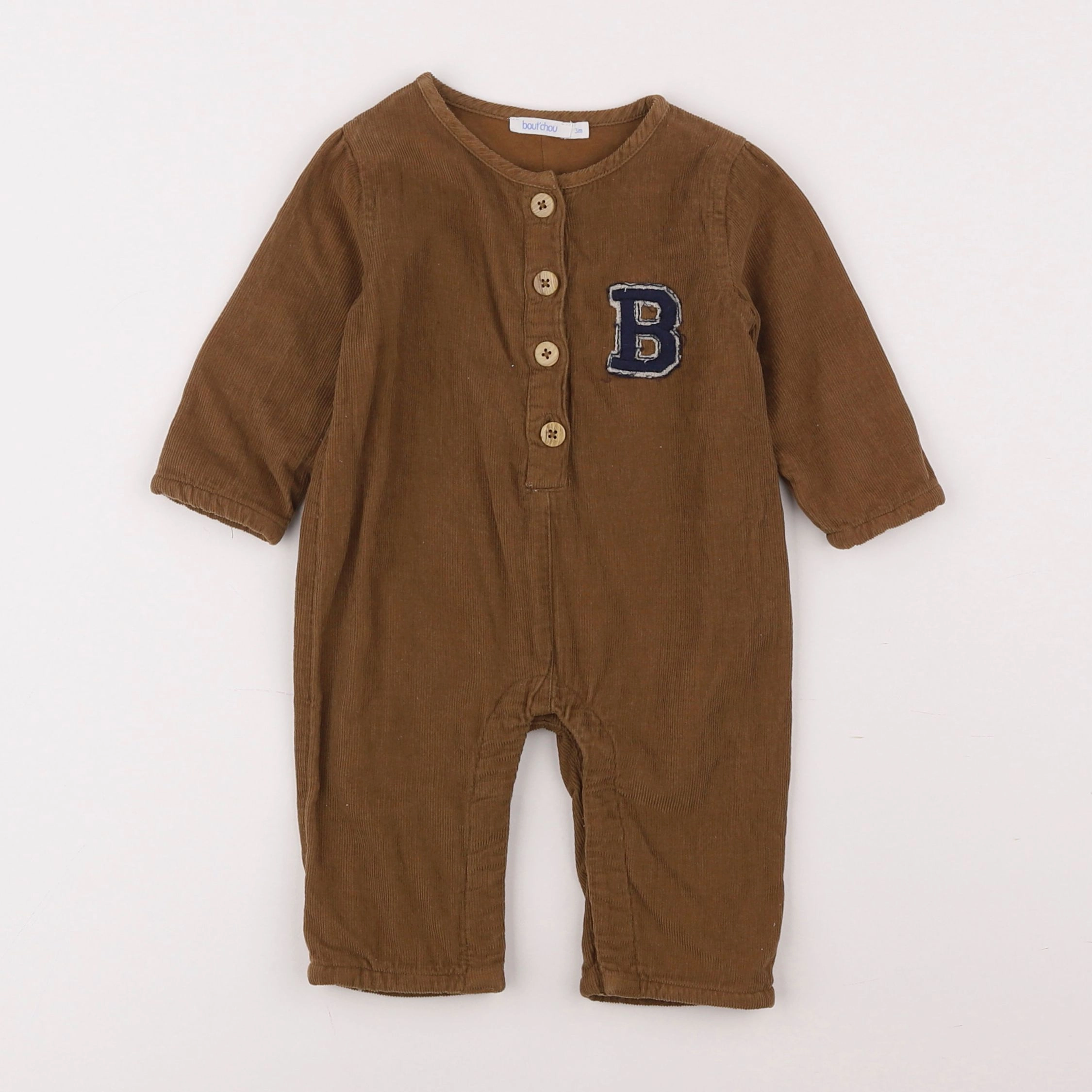 Boutchou - combinaison marron - 3 mois