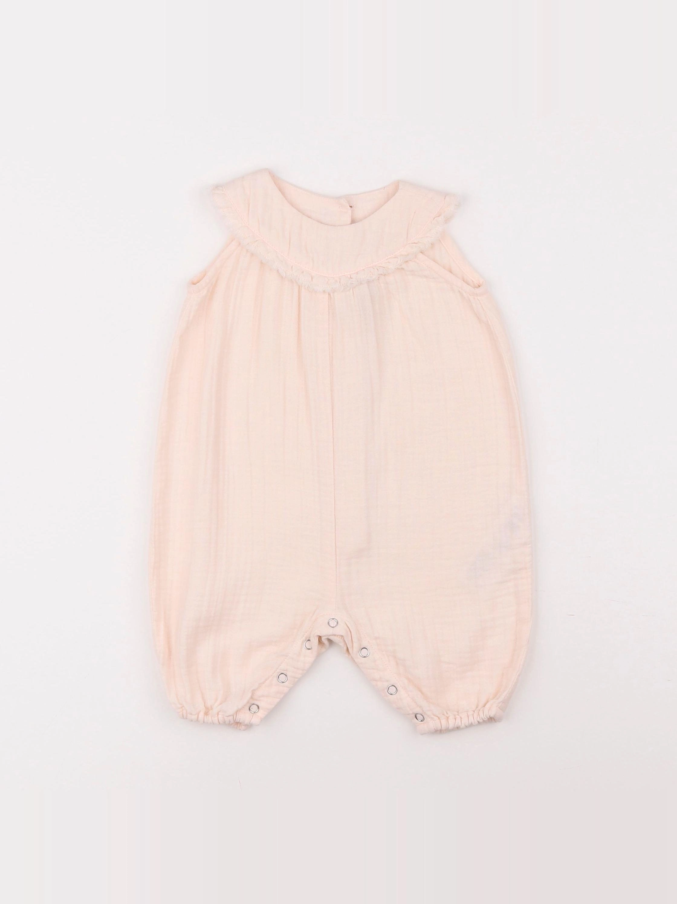 Bonton - combinaison rose - 6 mois