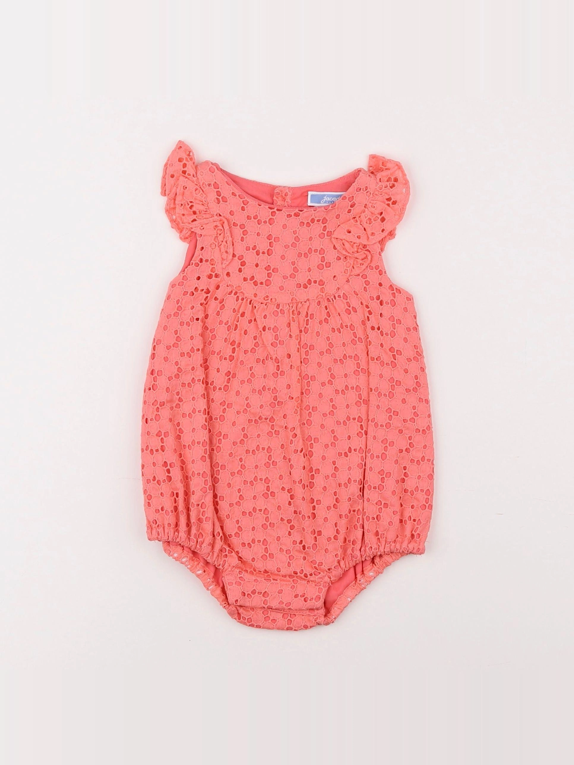 Jacadi - combinaison orange - 6 mois