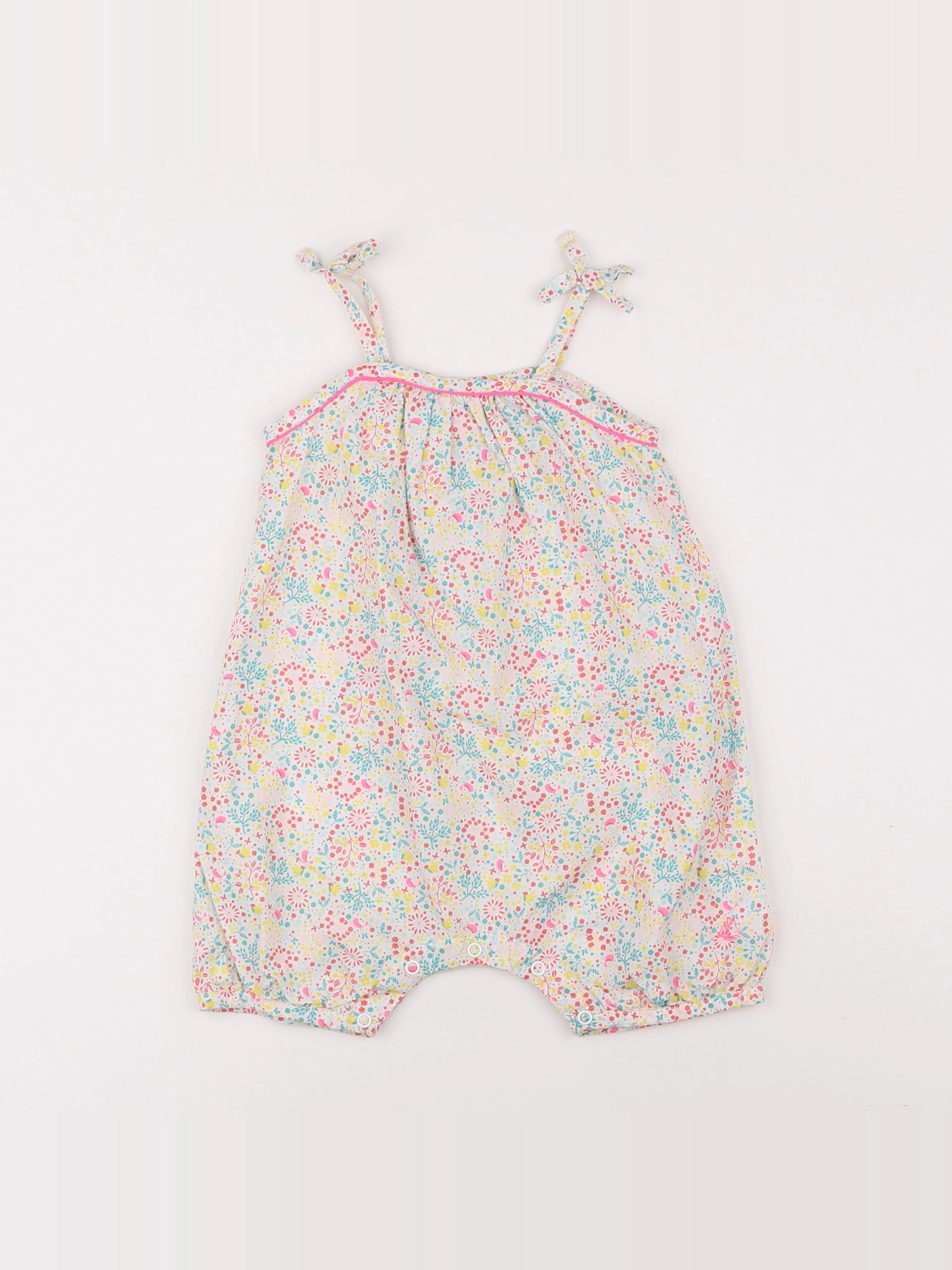 Petit Bateau - combinaison multicolore - 12 mois