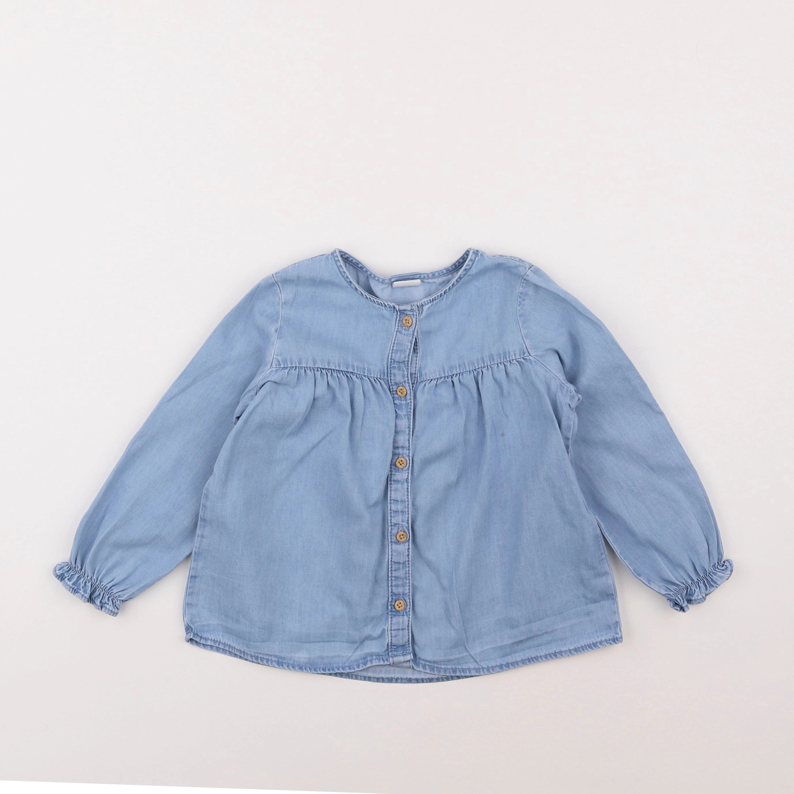 H&M - chemise bleu - 18 mois à 2 ans