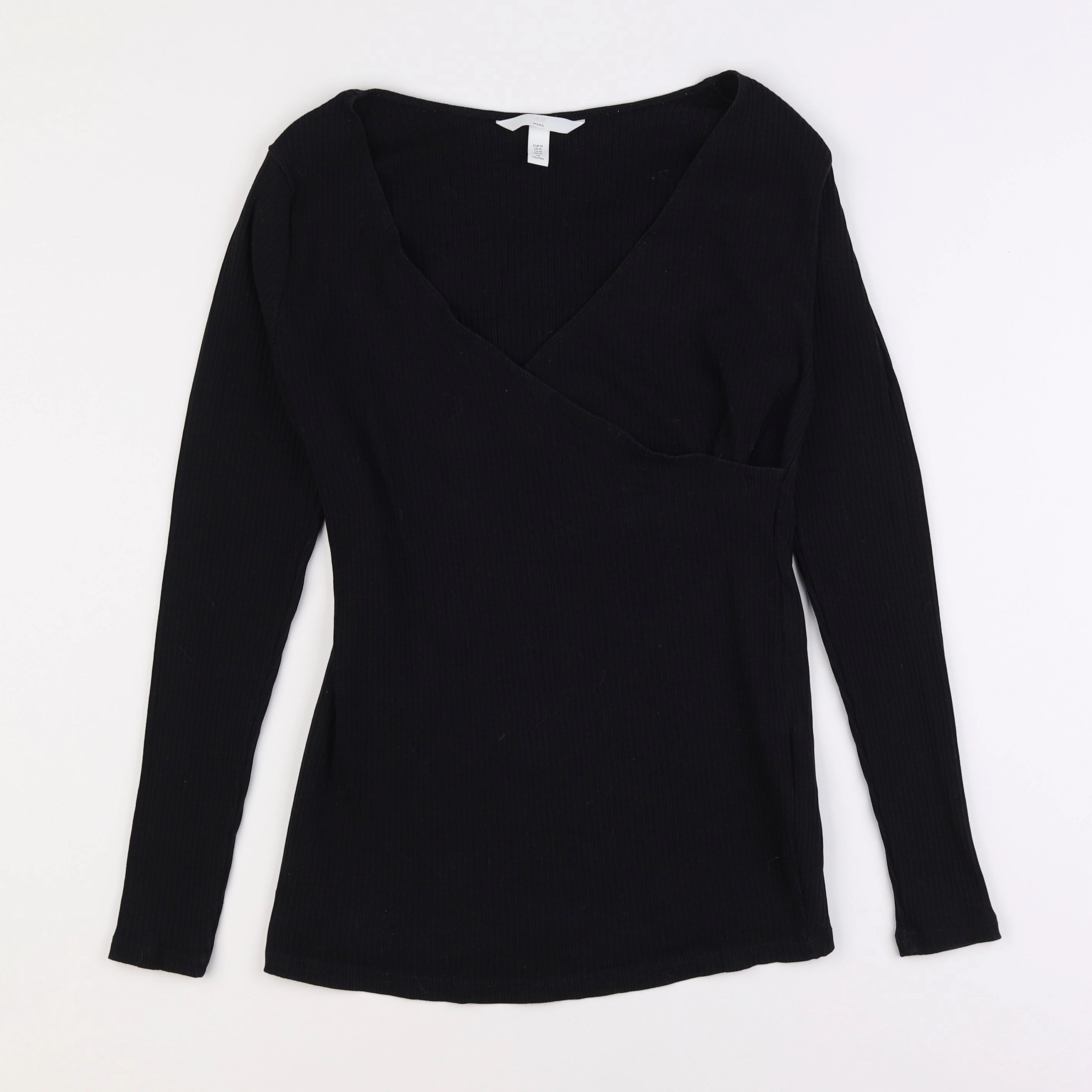 H&M - tee-shirt grossesse noir - m