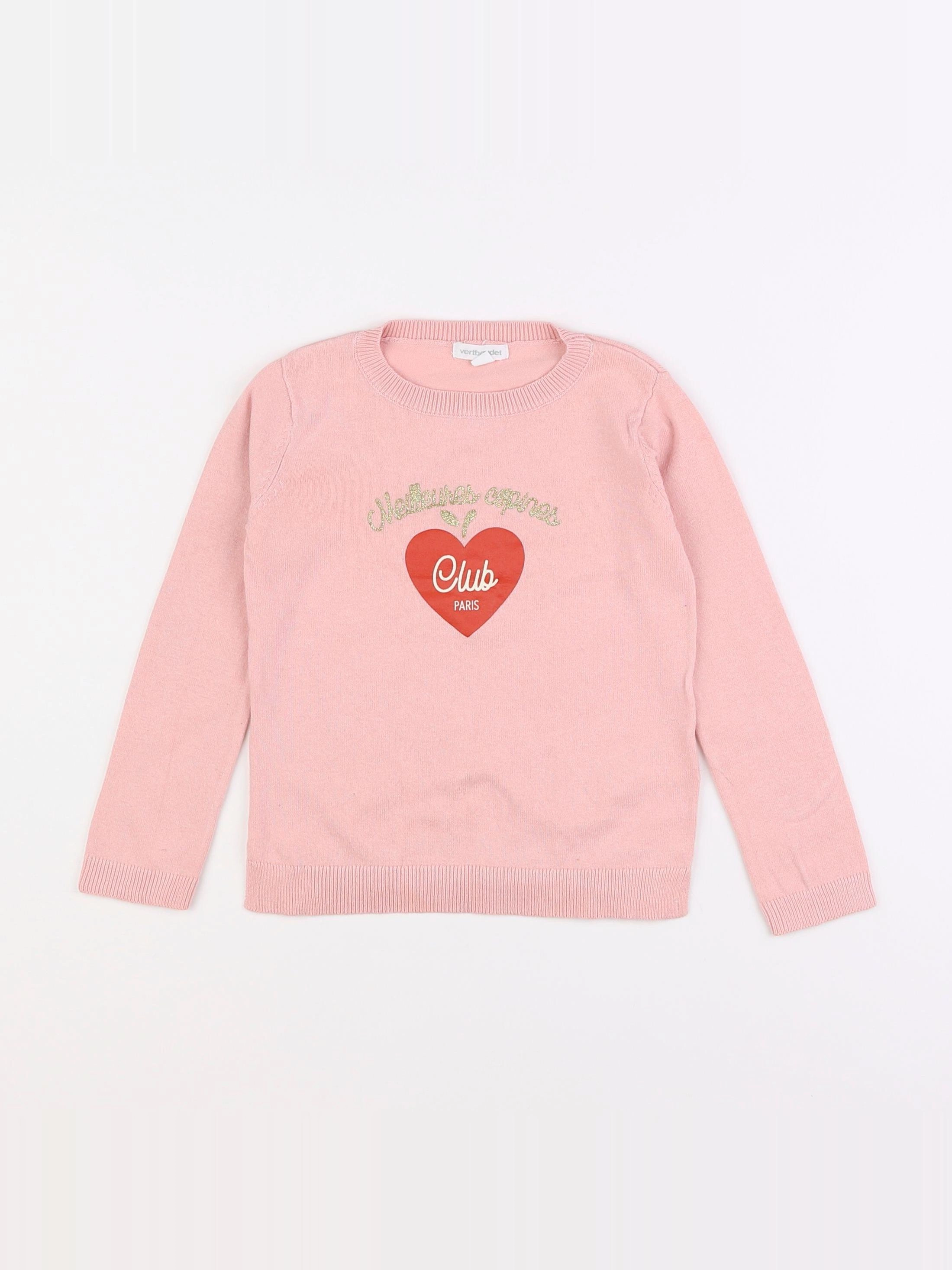 Vertbaudet - pull rose - 3 ans
