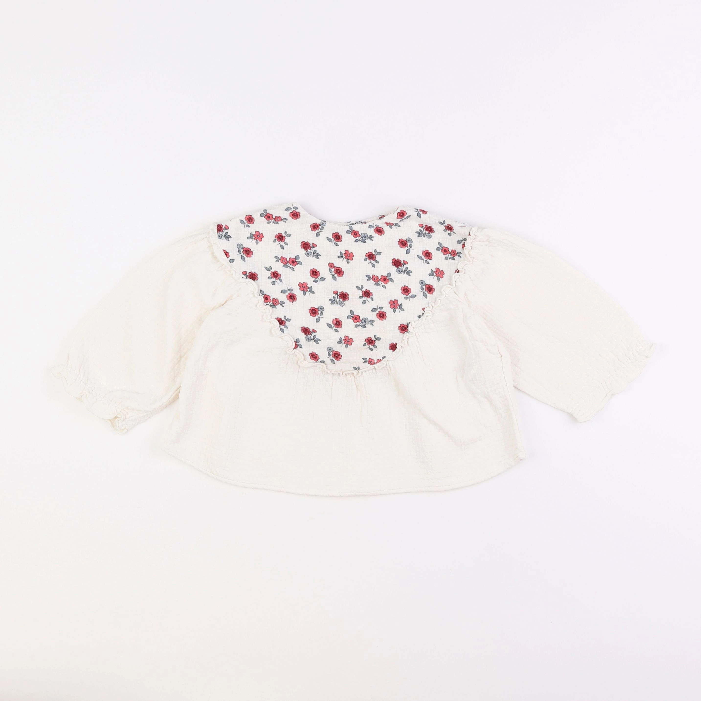 Zara - blouse beige - 12/18 mois