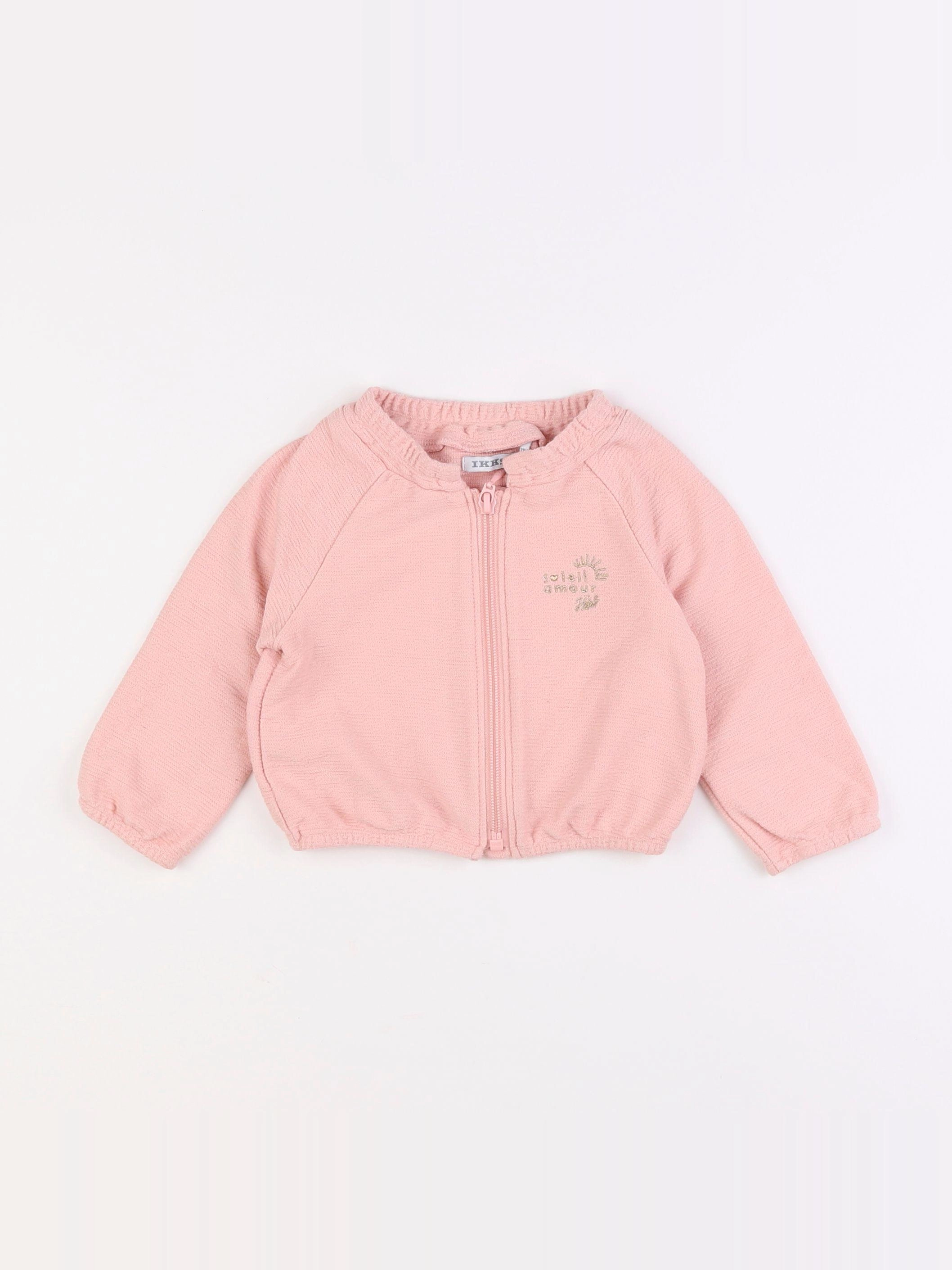 IKKS - sweat rose - 12 mois