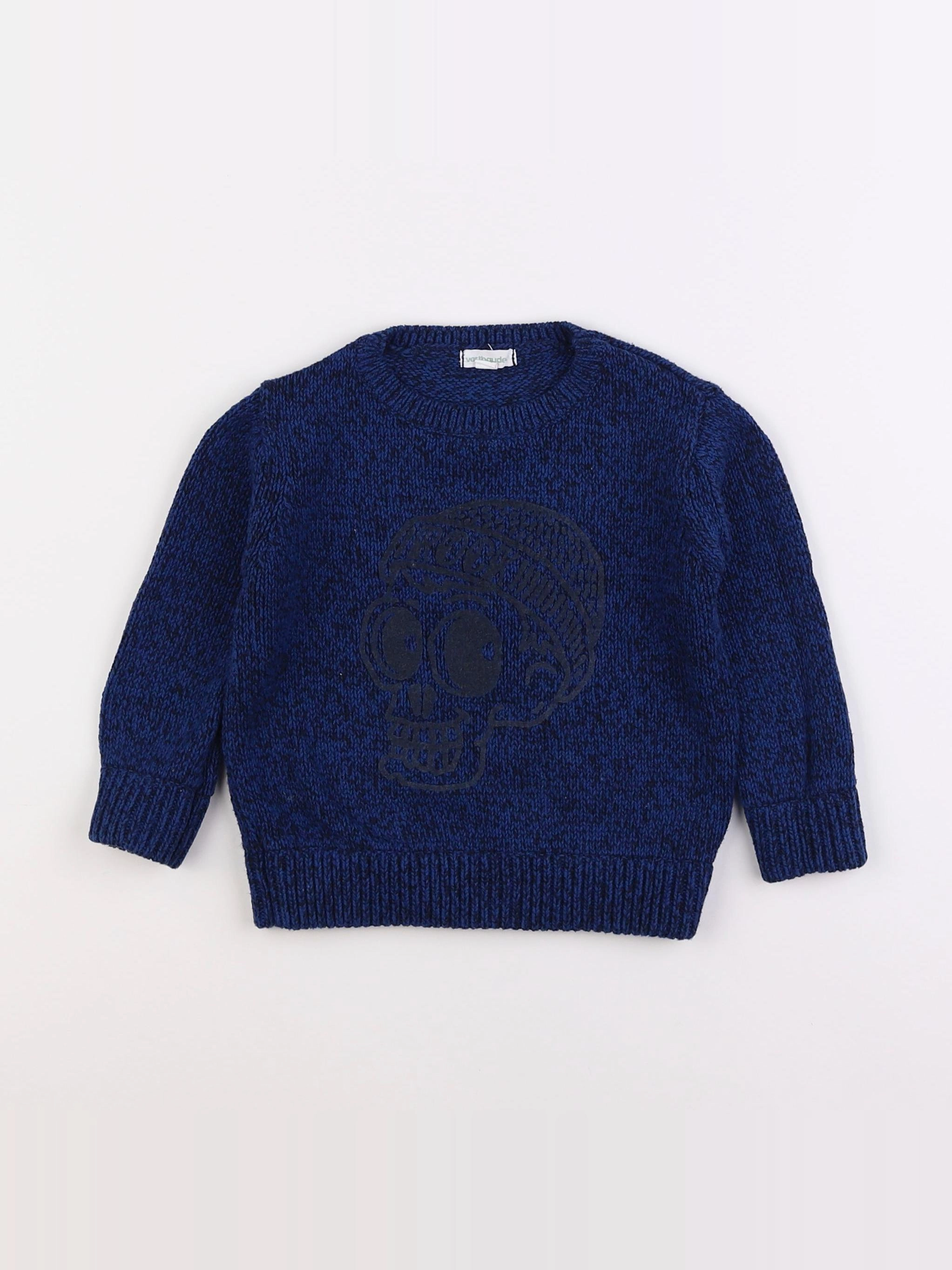 Vertbaudet - pull bleu - 2 ans