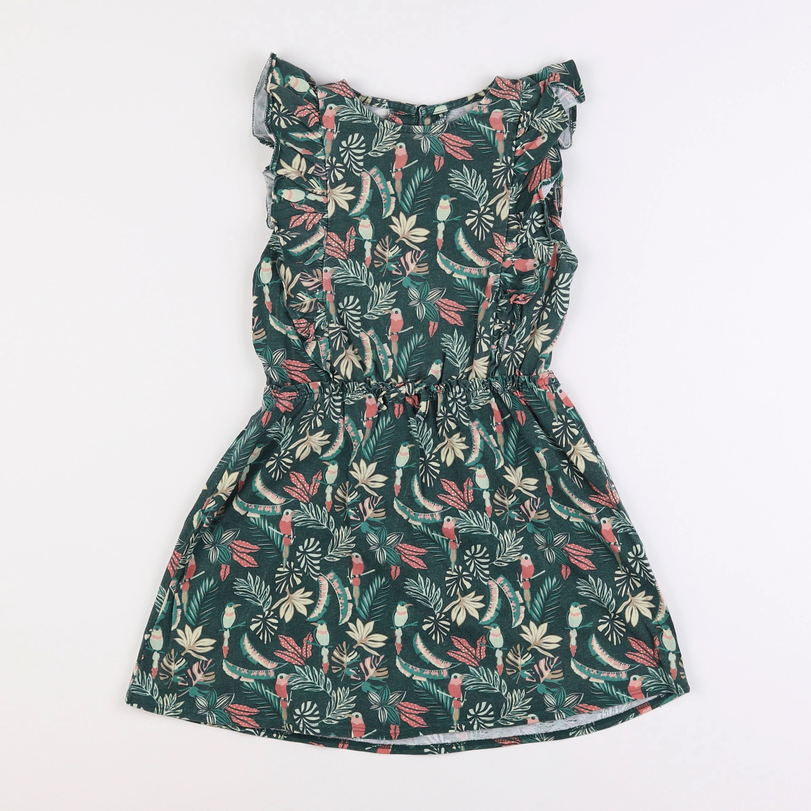 Vertbaudet - robe vert - 6 ans
