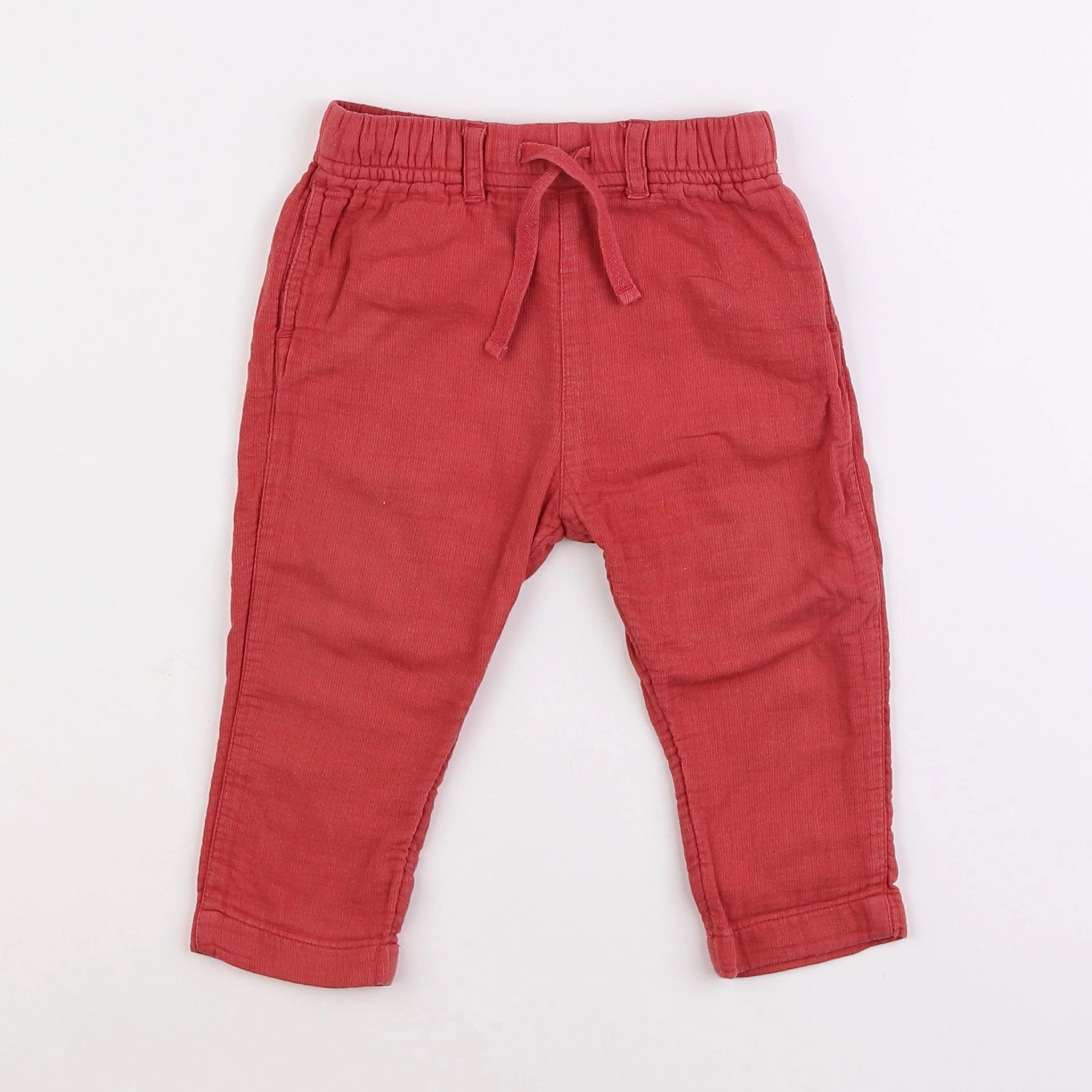 Boutchou - pantalon rouge - 12 mois