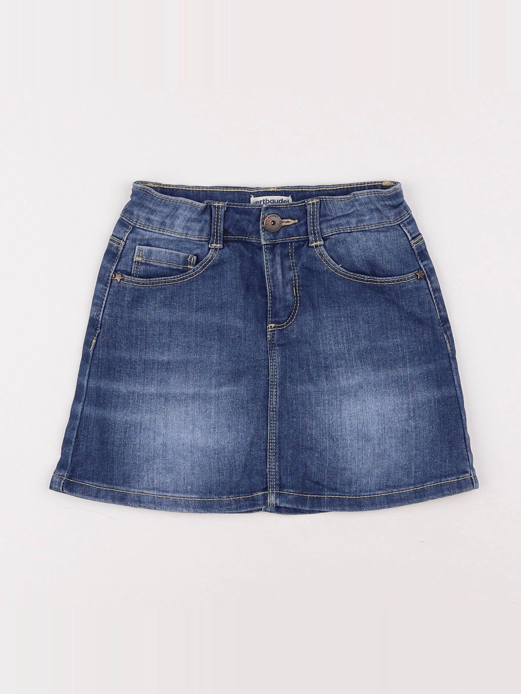 Vertbaudet - jupe bleu - 6 ans