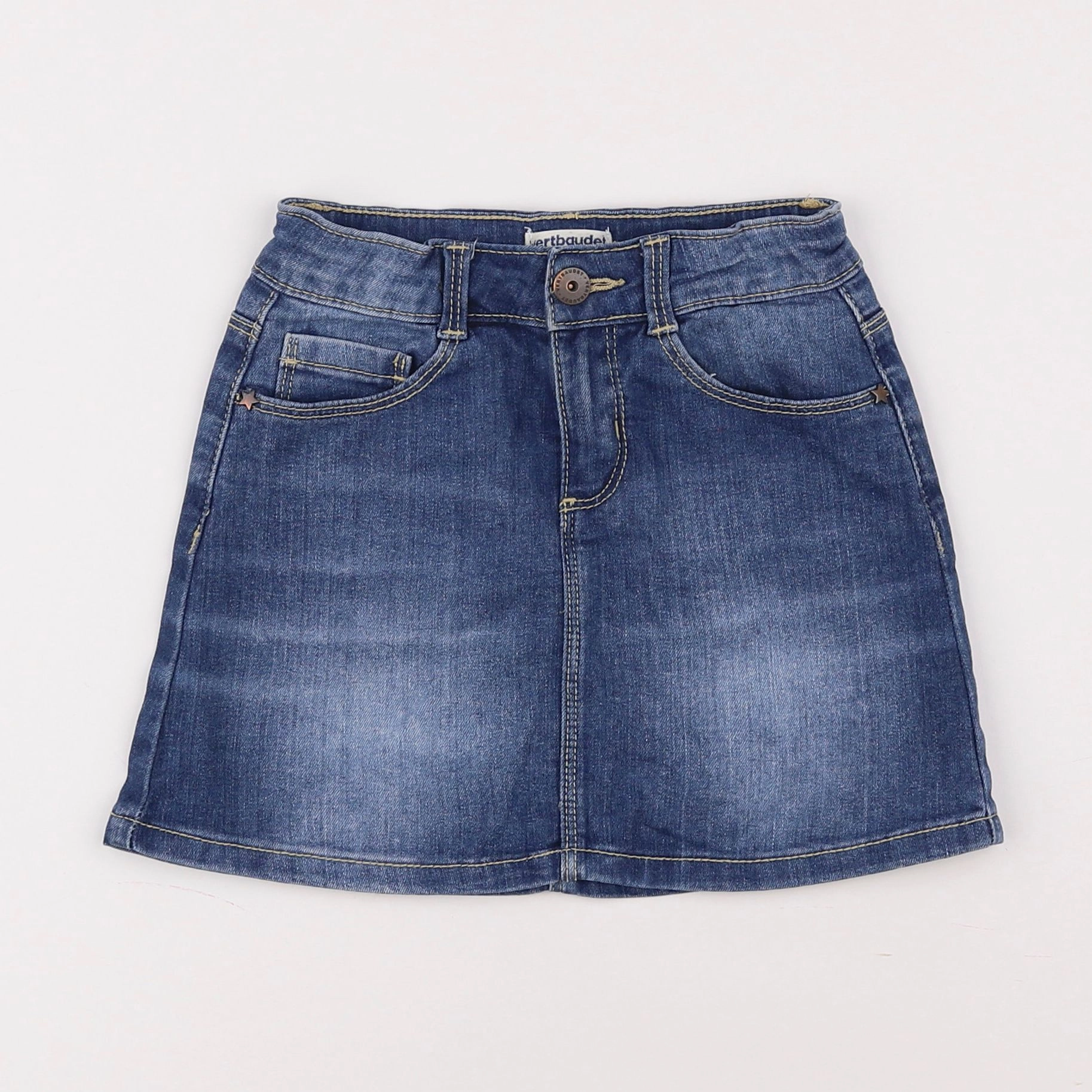 Vertbaudet - jupe bleu - 6 ans
