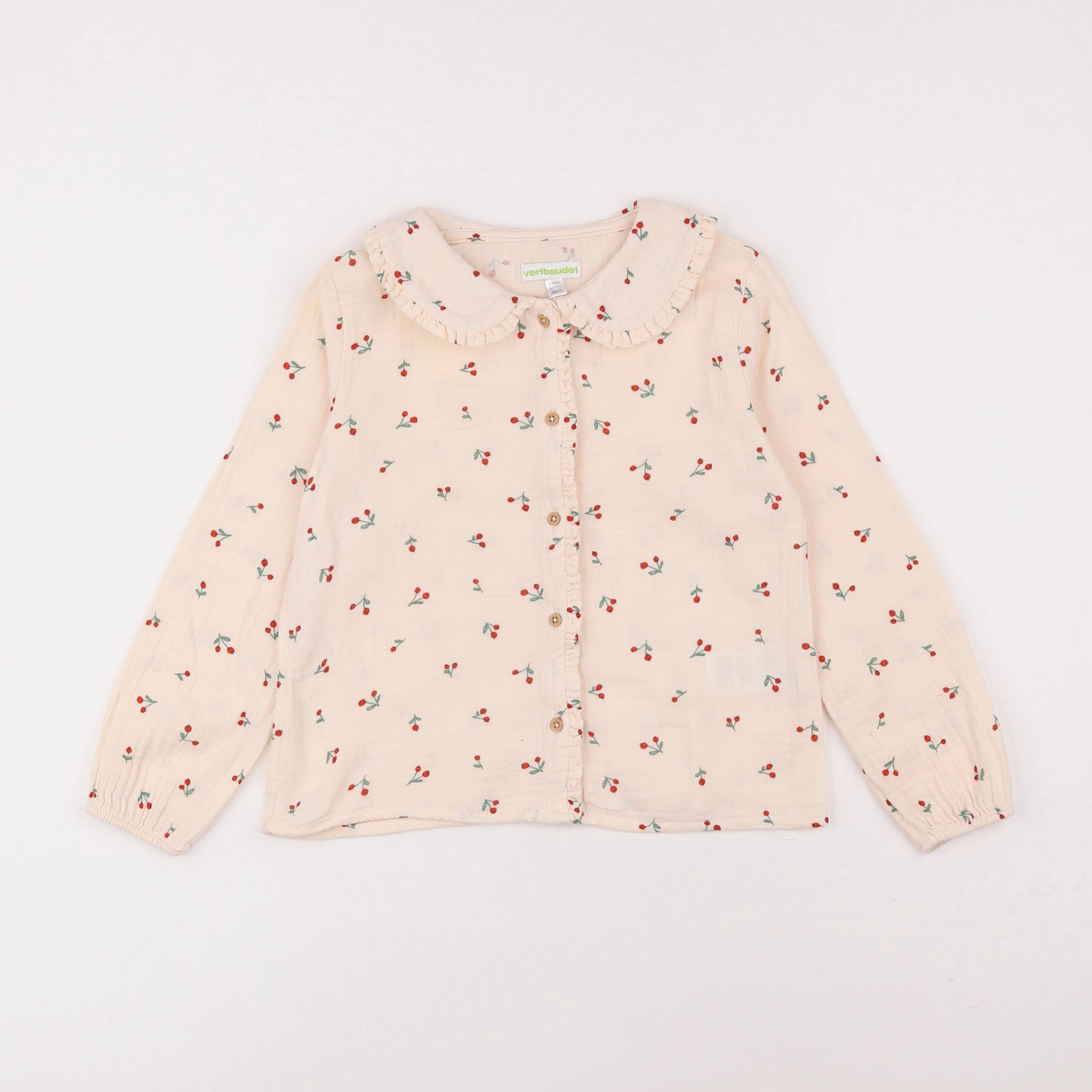 Vertbaudet - blouse beige - 6 ans