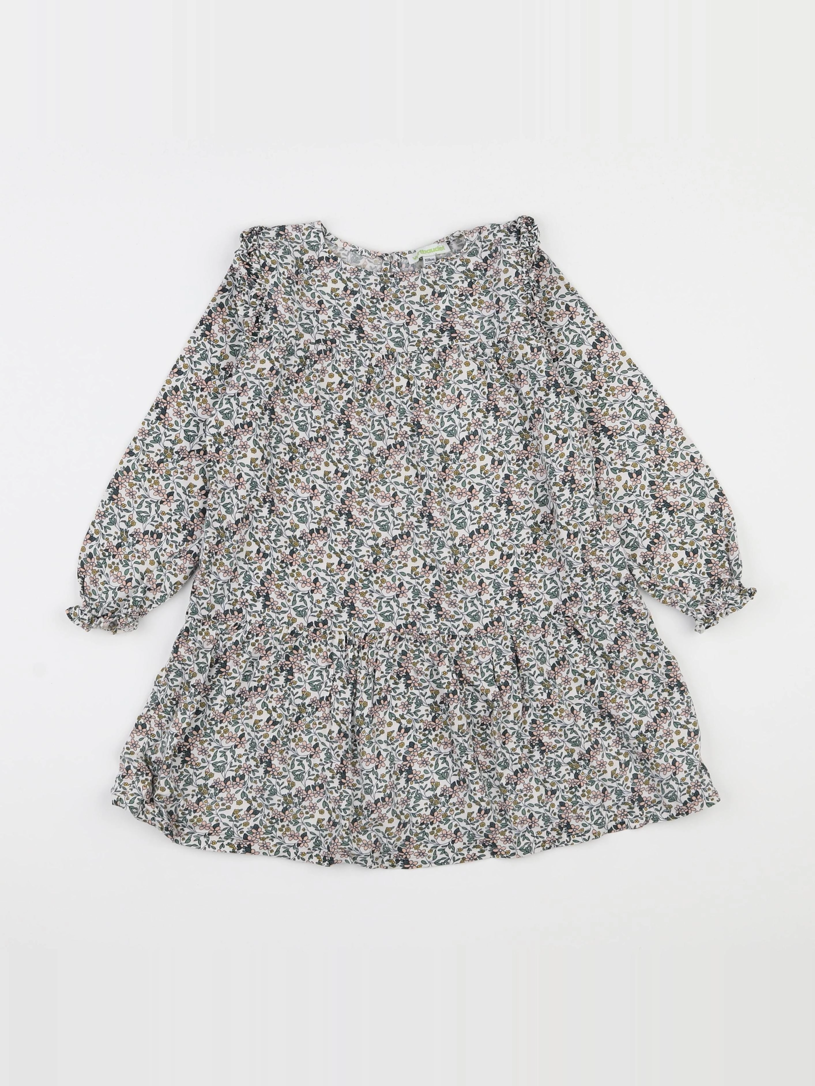Vertbaudet - robe multicolore - 9 ans