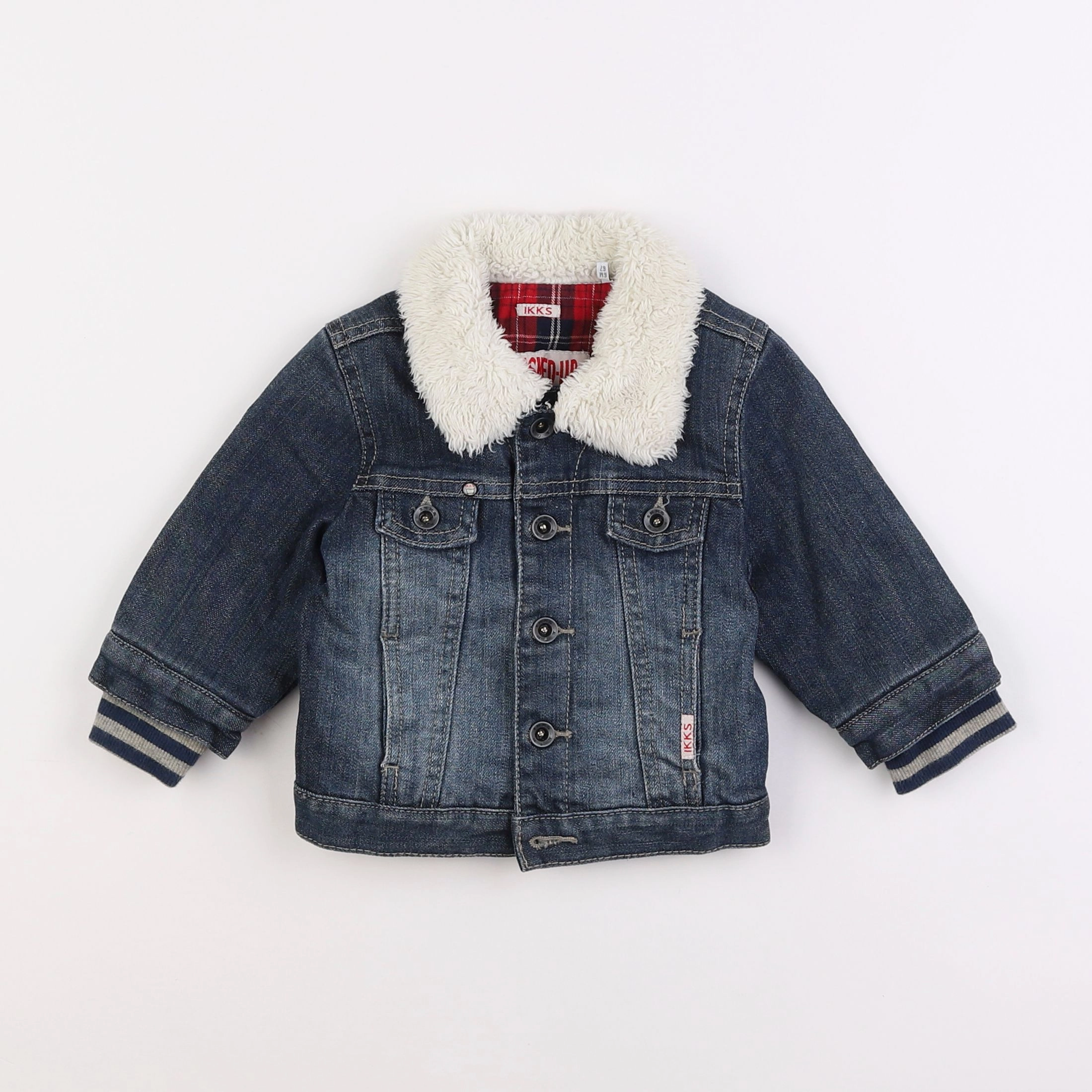 IKKS - veste bleu - 6 mois