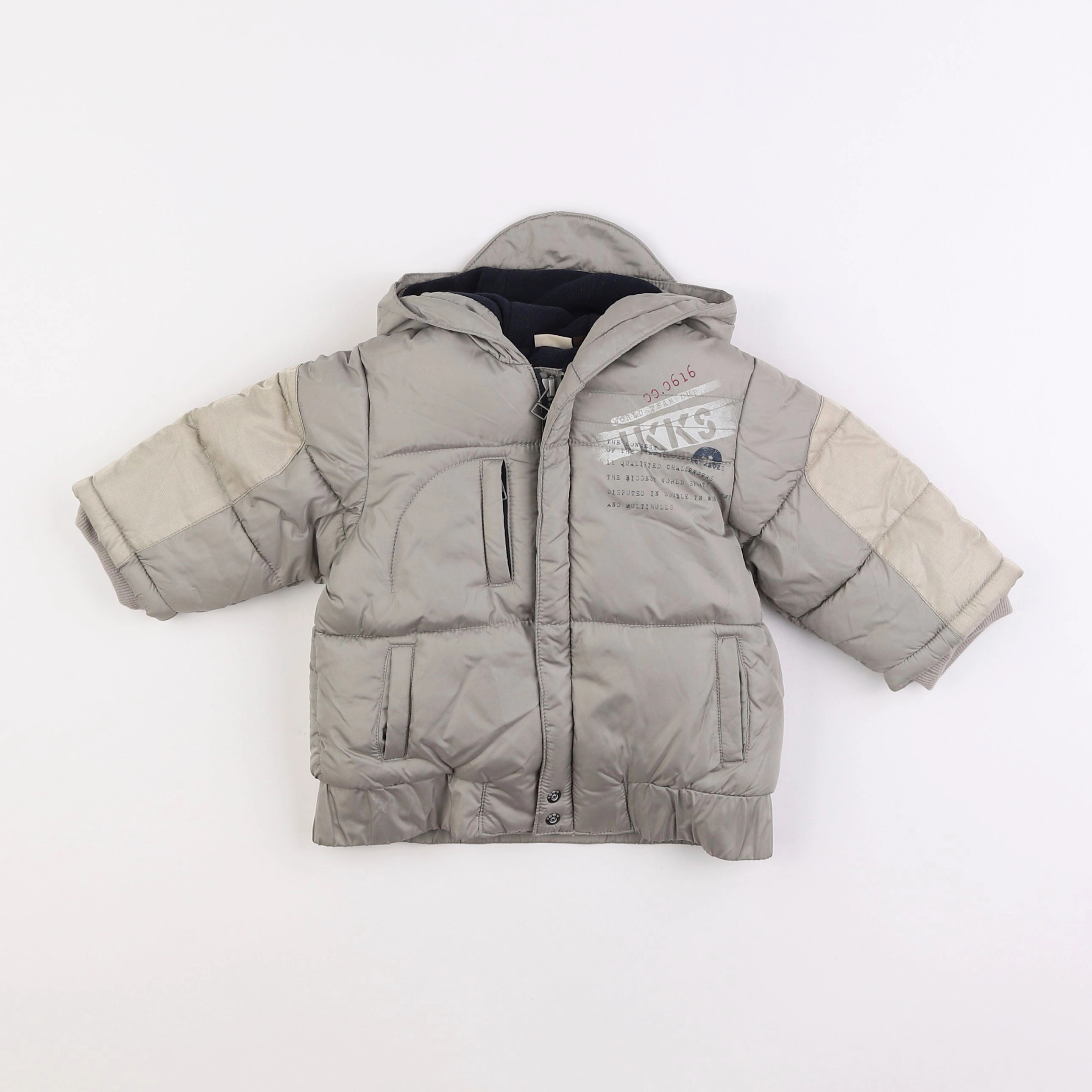 IKKS - doudoune gris - 6 mois