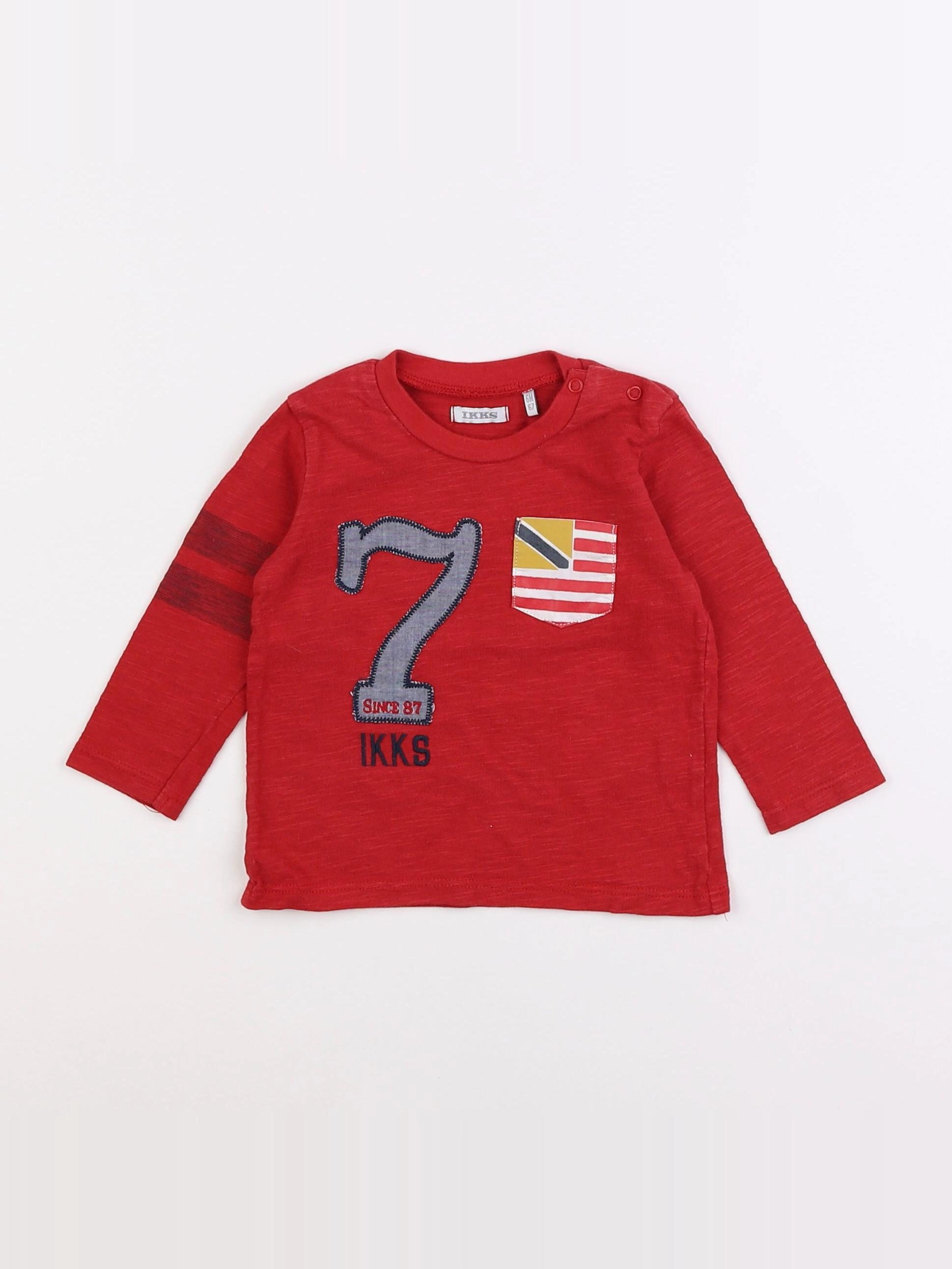 IKKS - tee-shirt rouge - 6 mois