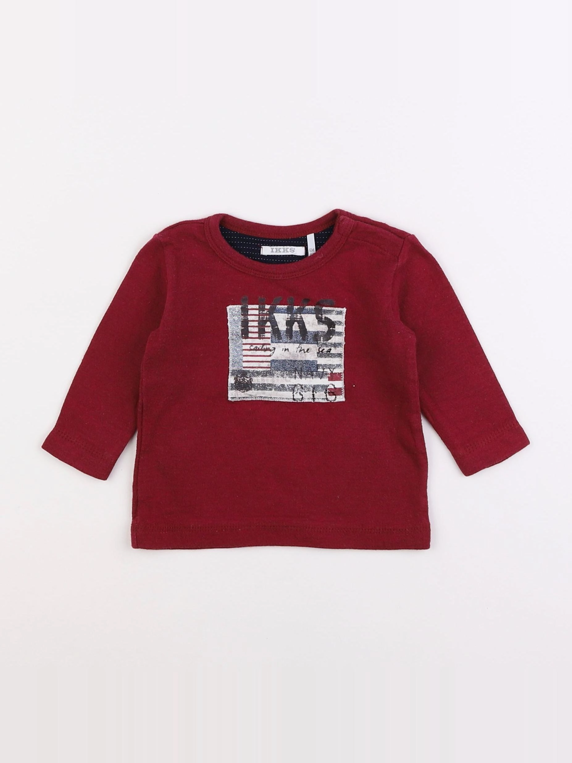 IKKS - tee-shirt rouge - 6 mois