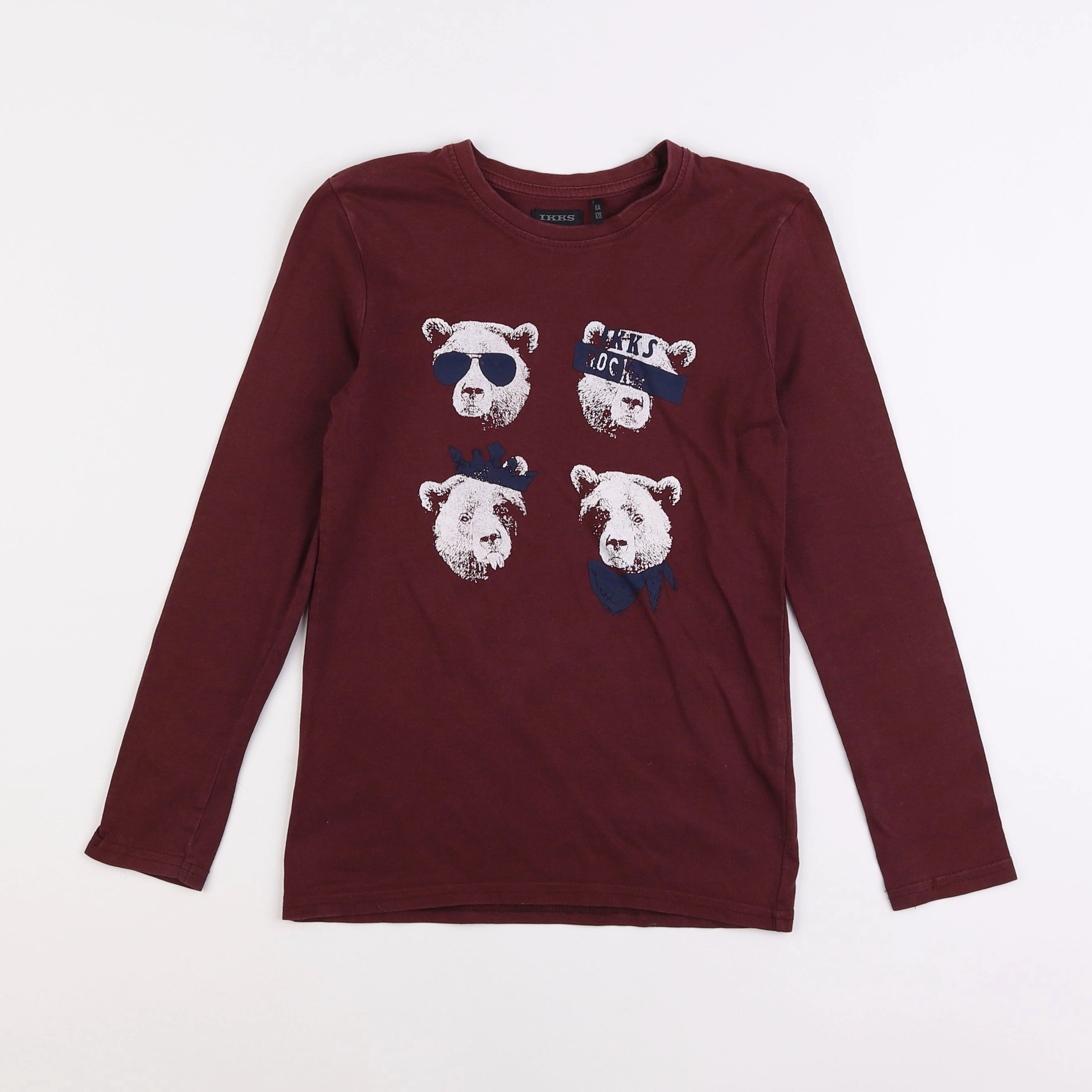 IKKS - tee-shirt rouge - 8 ans