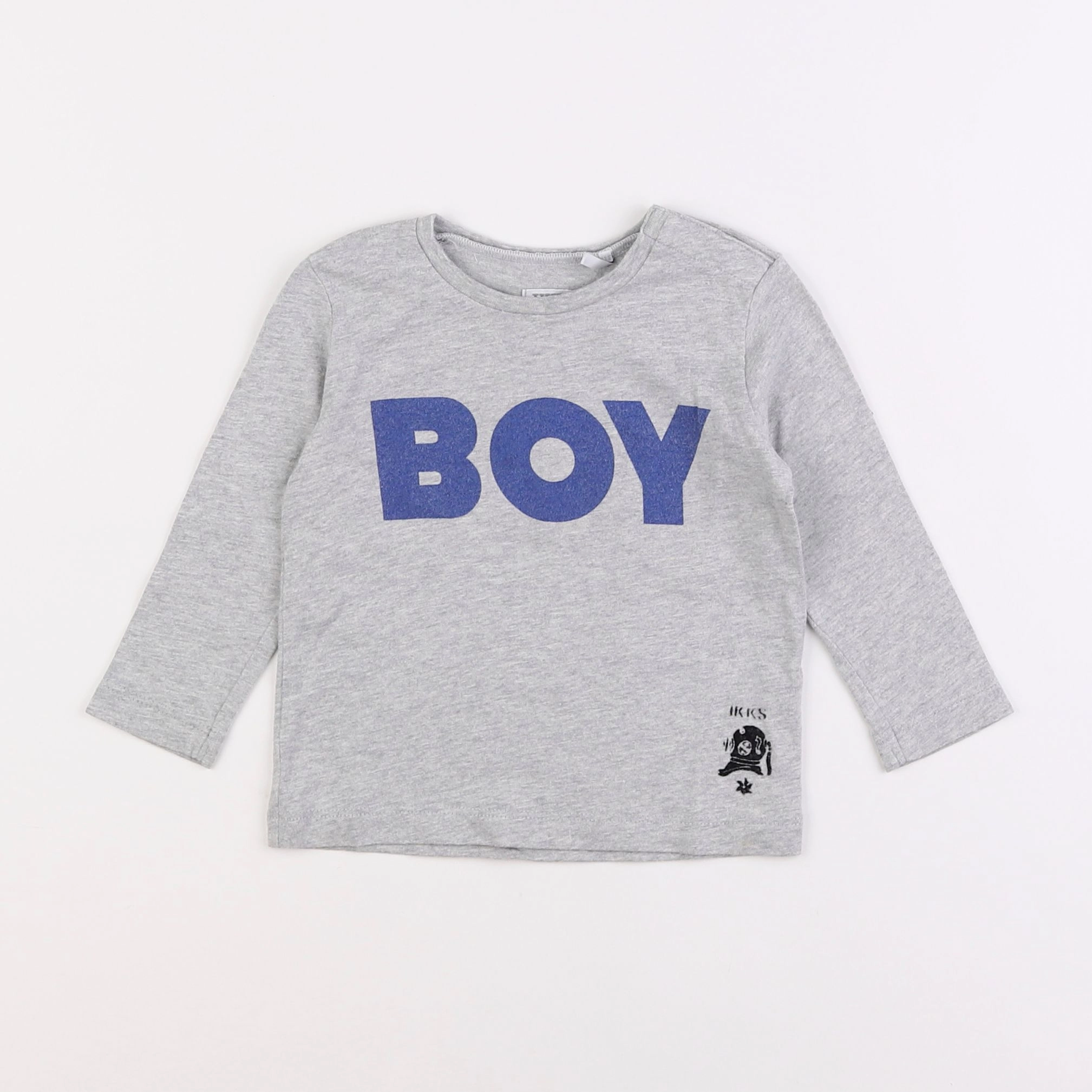 IKKS - tee-shirt gris - 12 mois