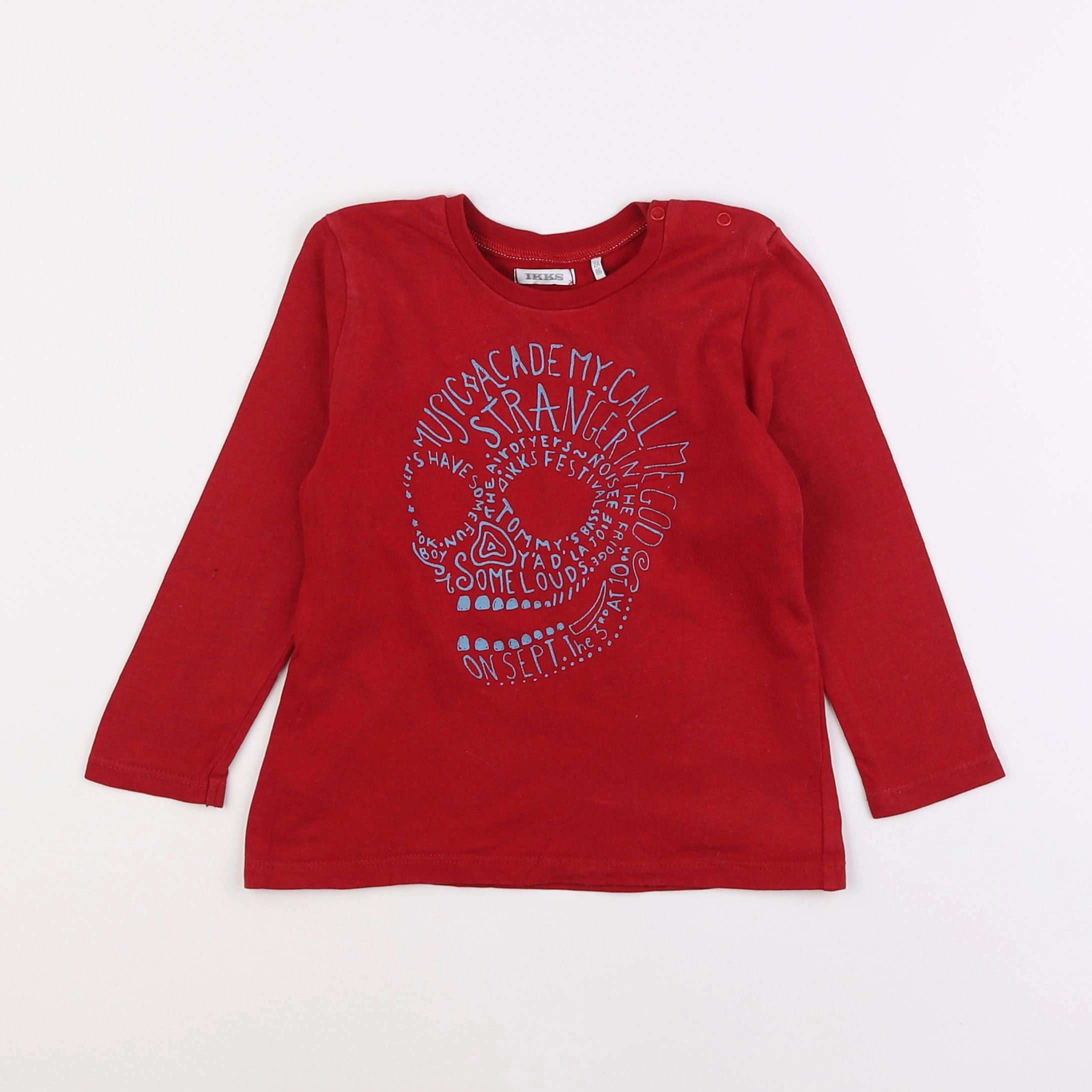 IKKS - tee-shirt rouge - 2 ans