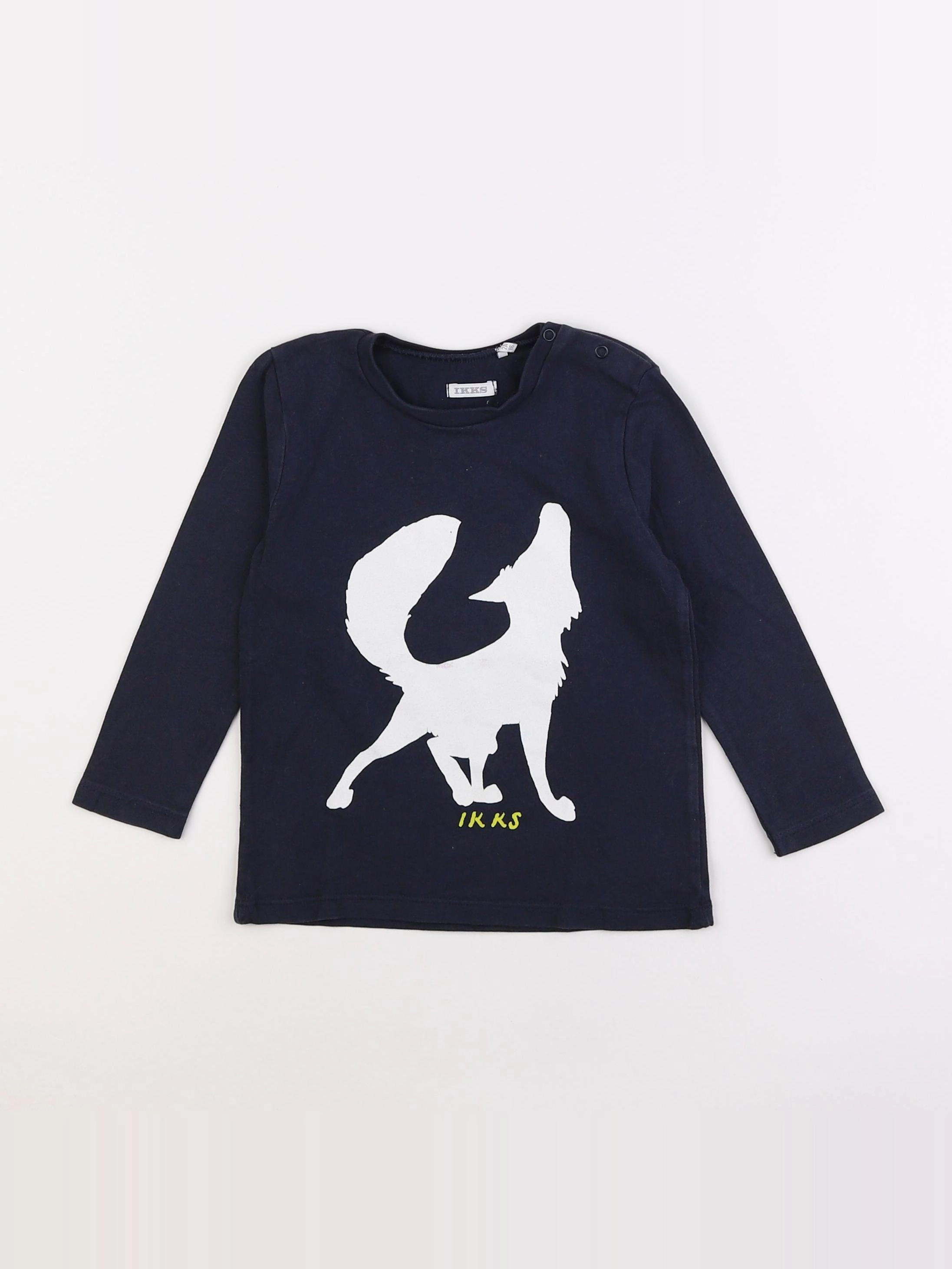 IKKS - tee-shirt bleu - 2 ans