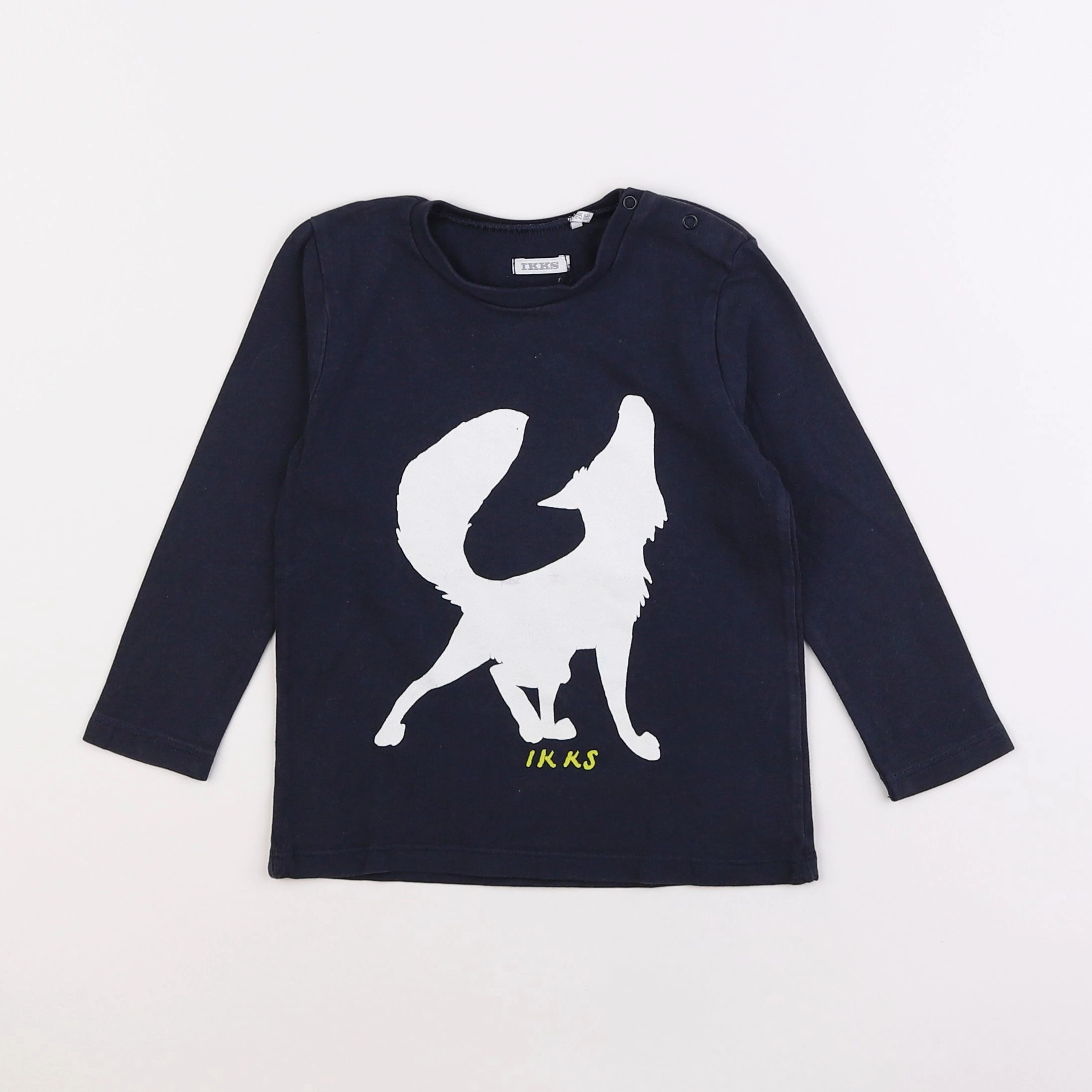 IKKS - tee-shirt bleu - 2 ans