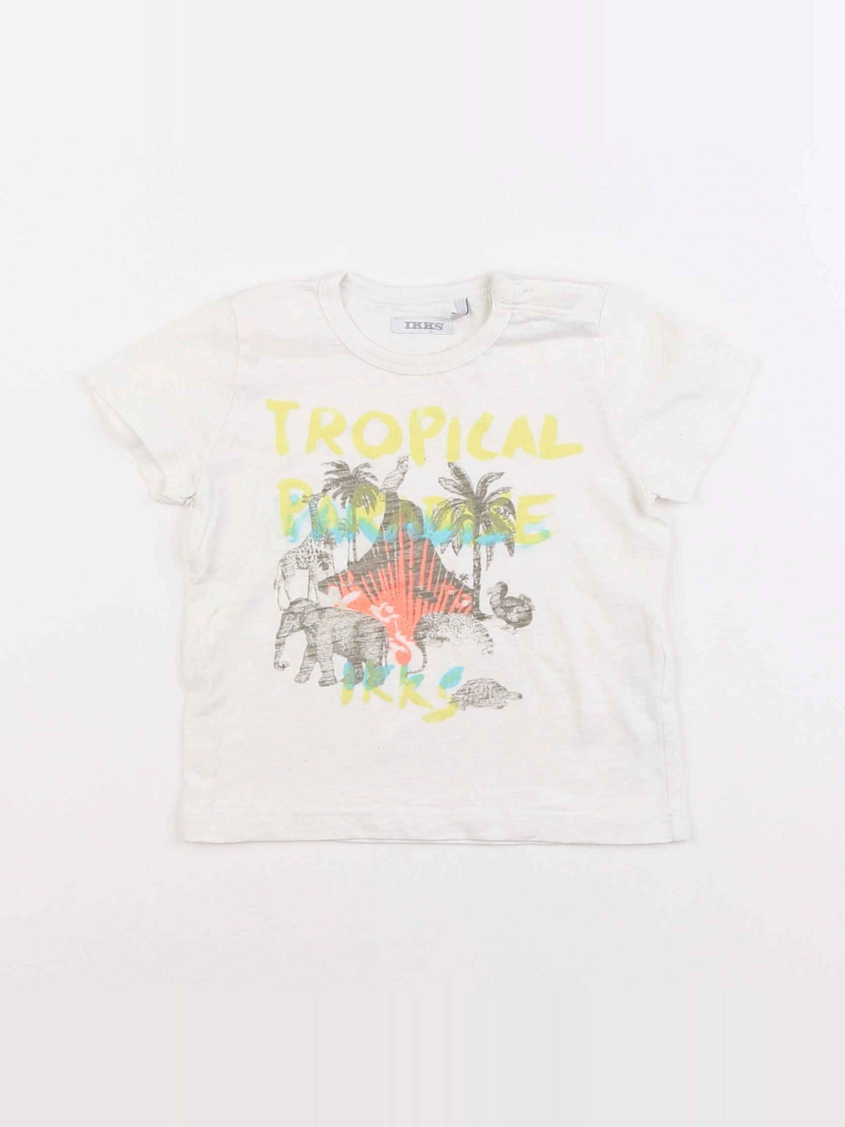 IKKS - tee-shirt blanc - 12 mois