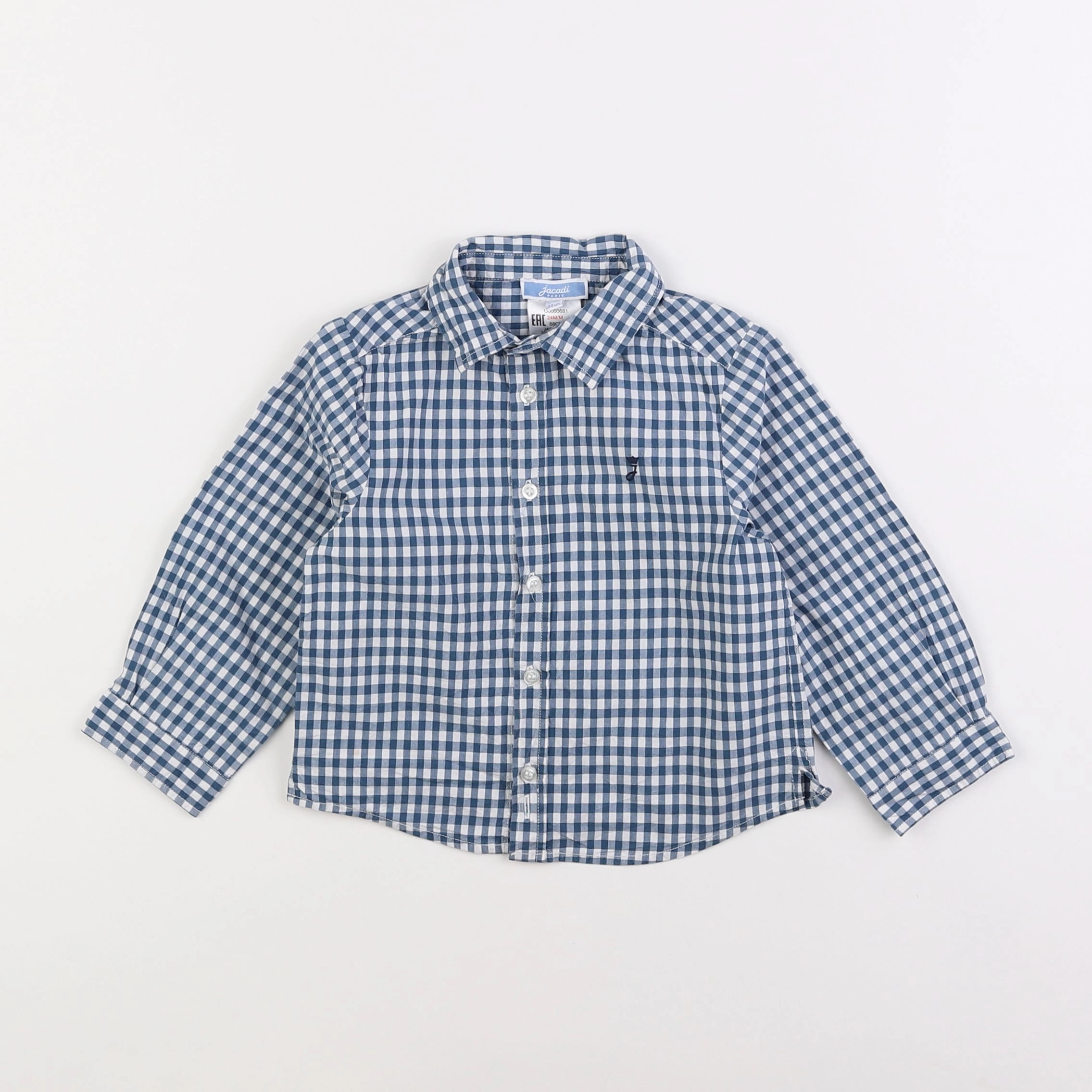 Jacadi - chemise bleu - 2 ans
