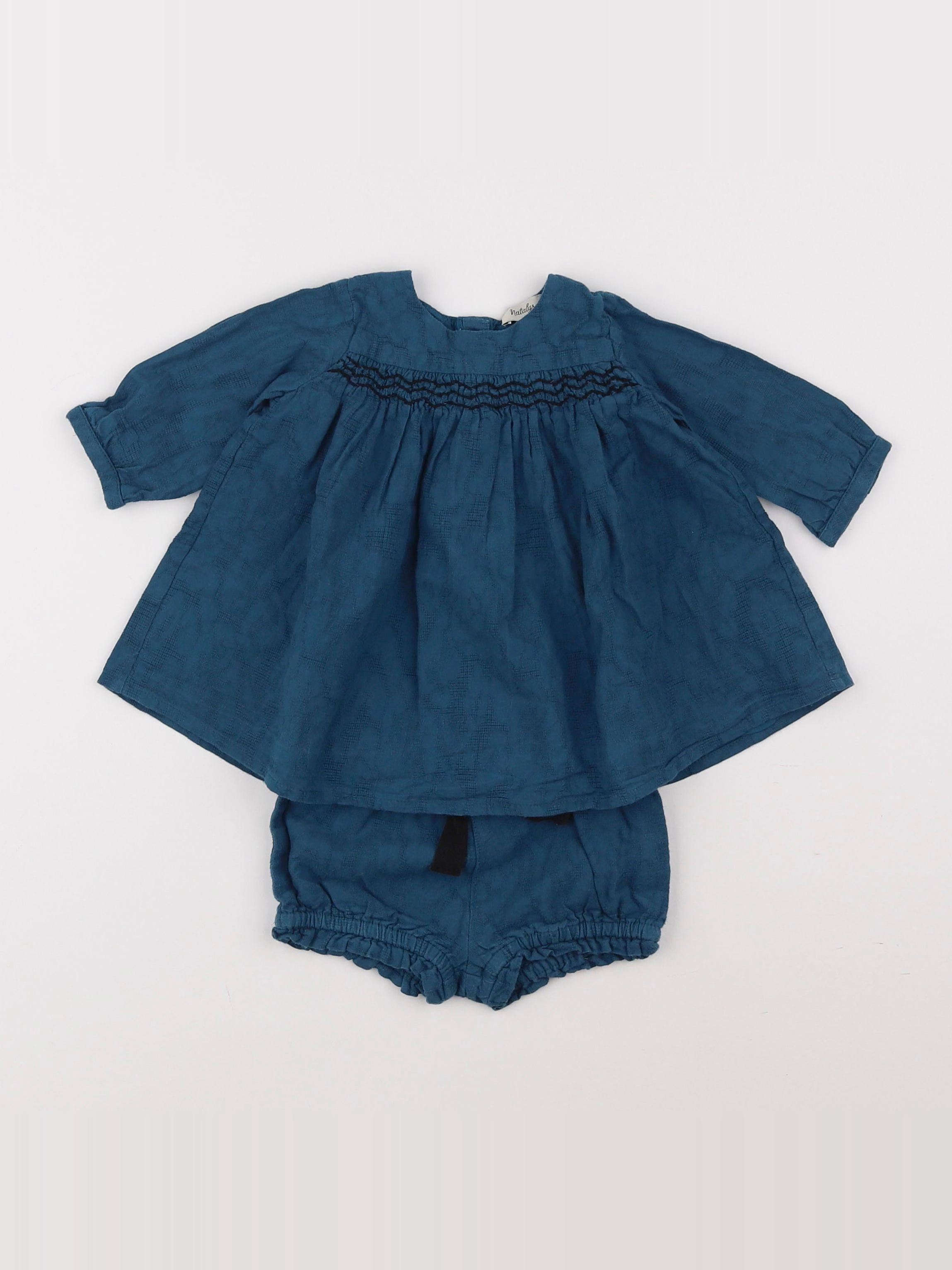Natalys - robe bleu - 3 mois