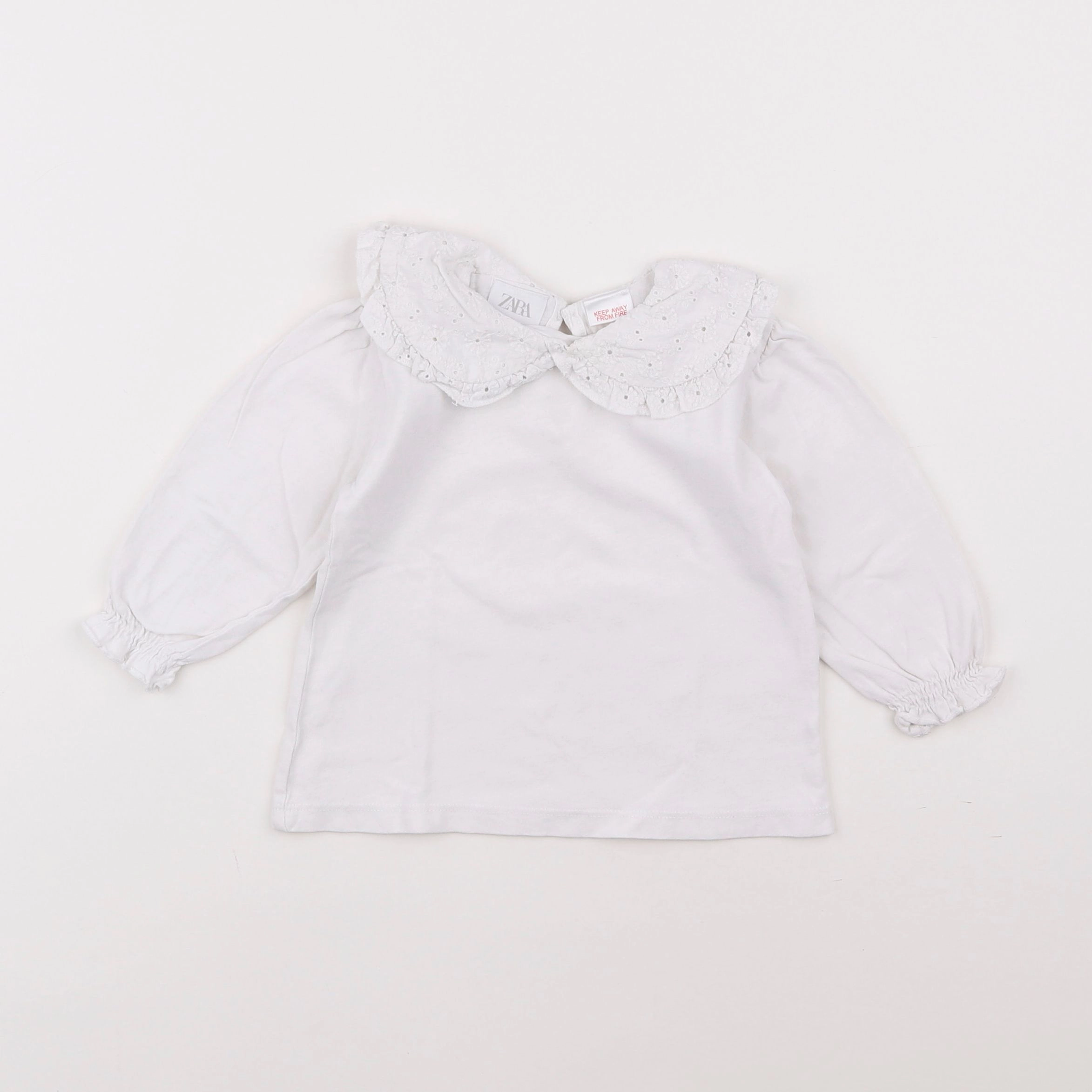 Zara - tee-shirt blanc - 9/12 mois