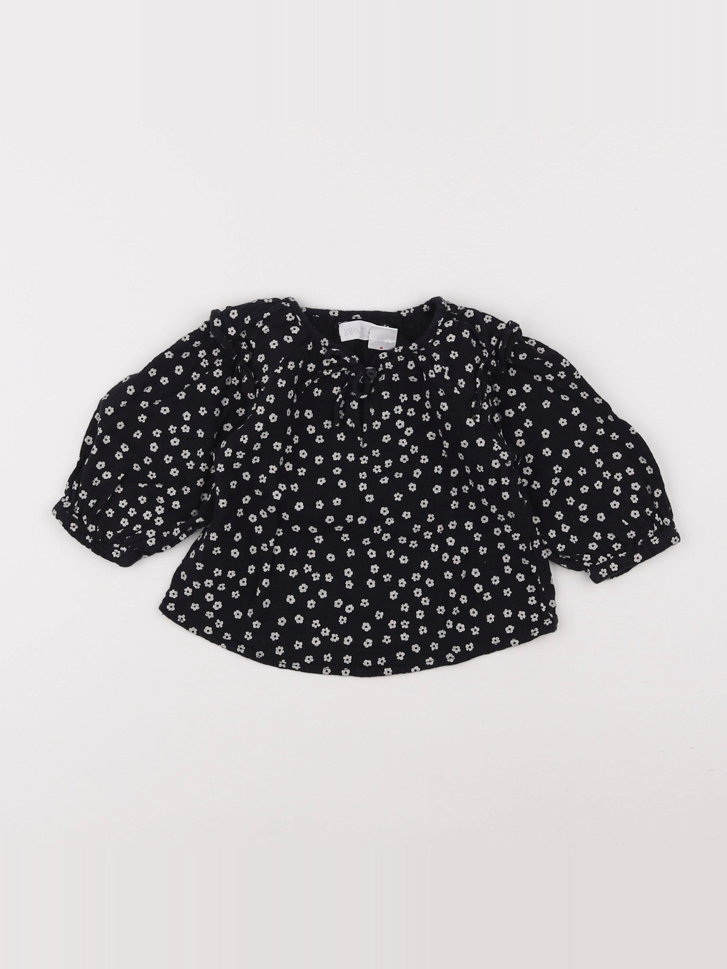 Zara - blouse bleu - 9/12 mois