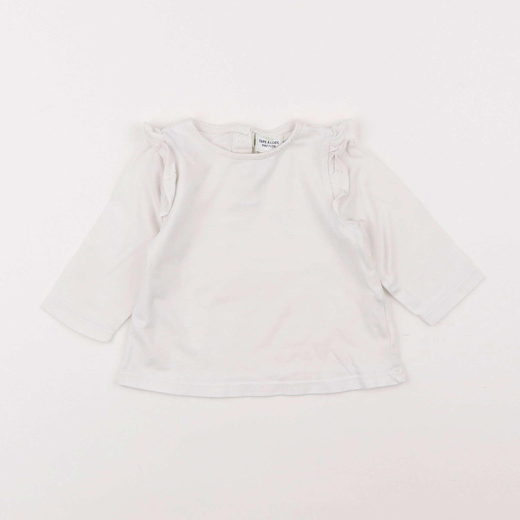 Tape à l'oeil - tee-shirt blanc - 9 mois