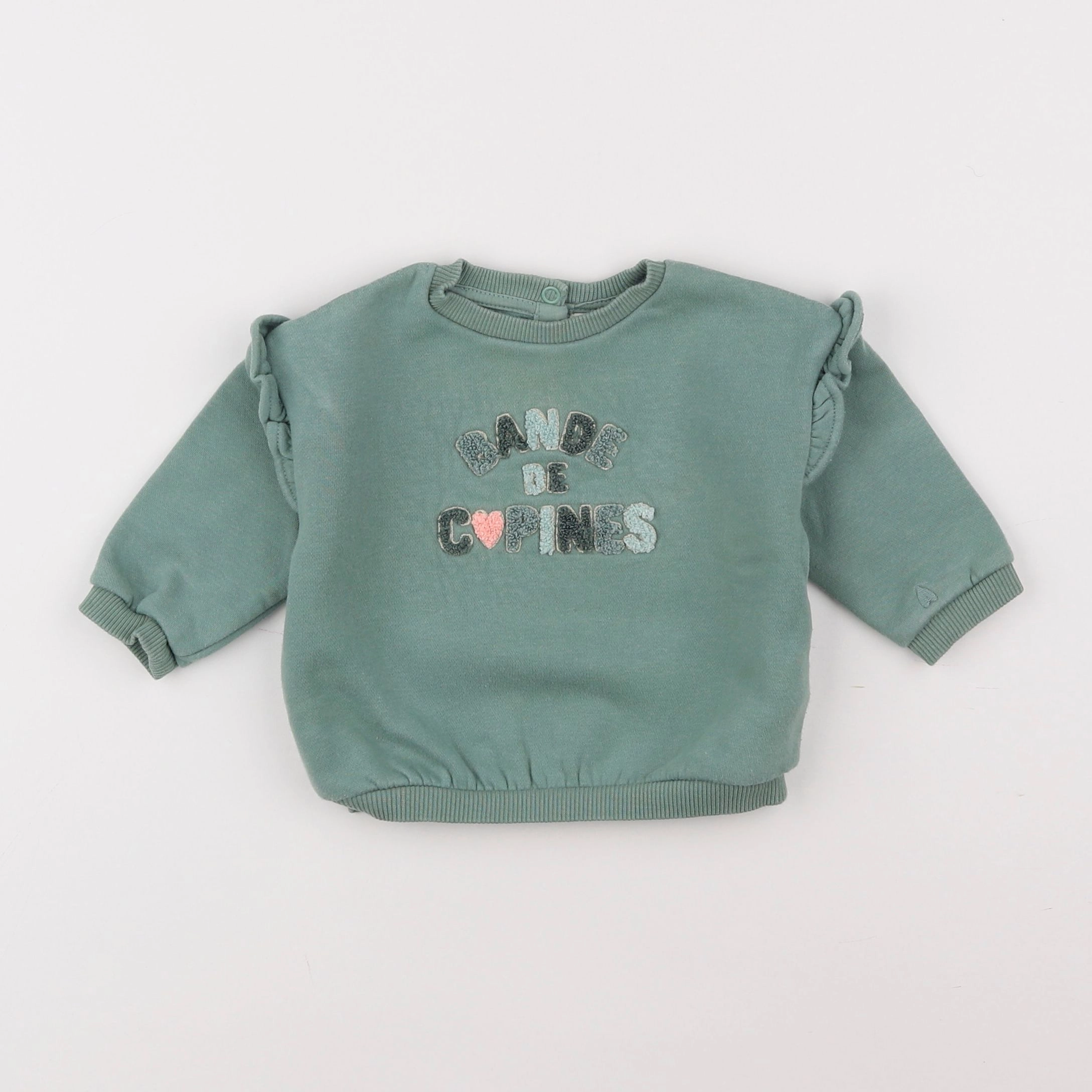 Tape à l'oeil - sweat vert - 6 mois