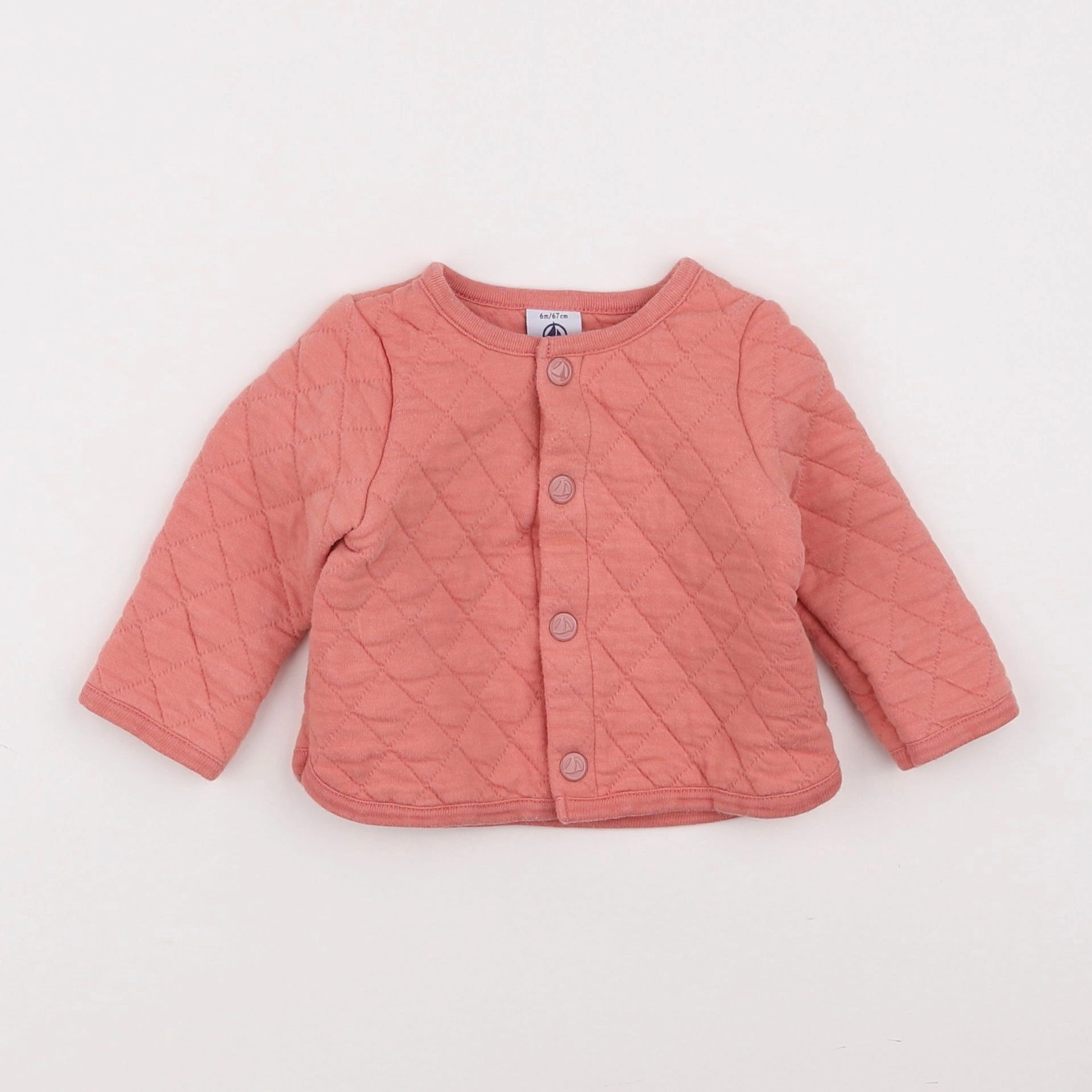 Petit Bateau - sweat rose - 6 mois