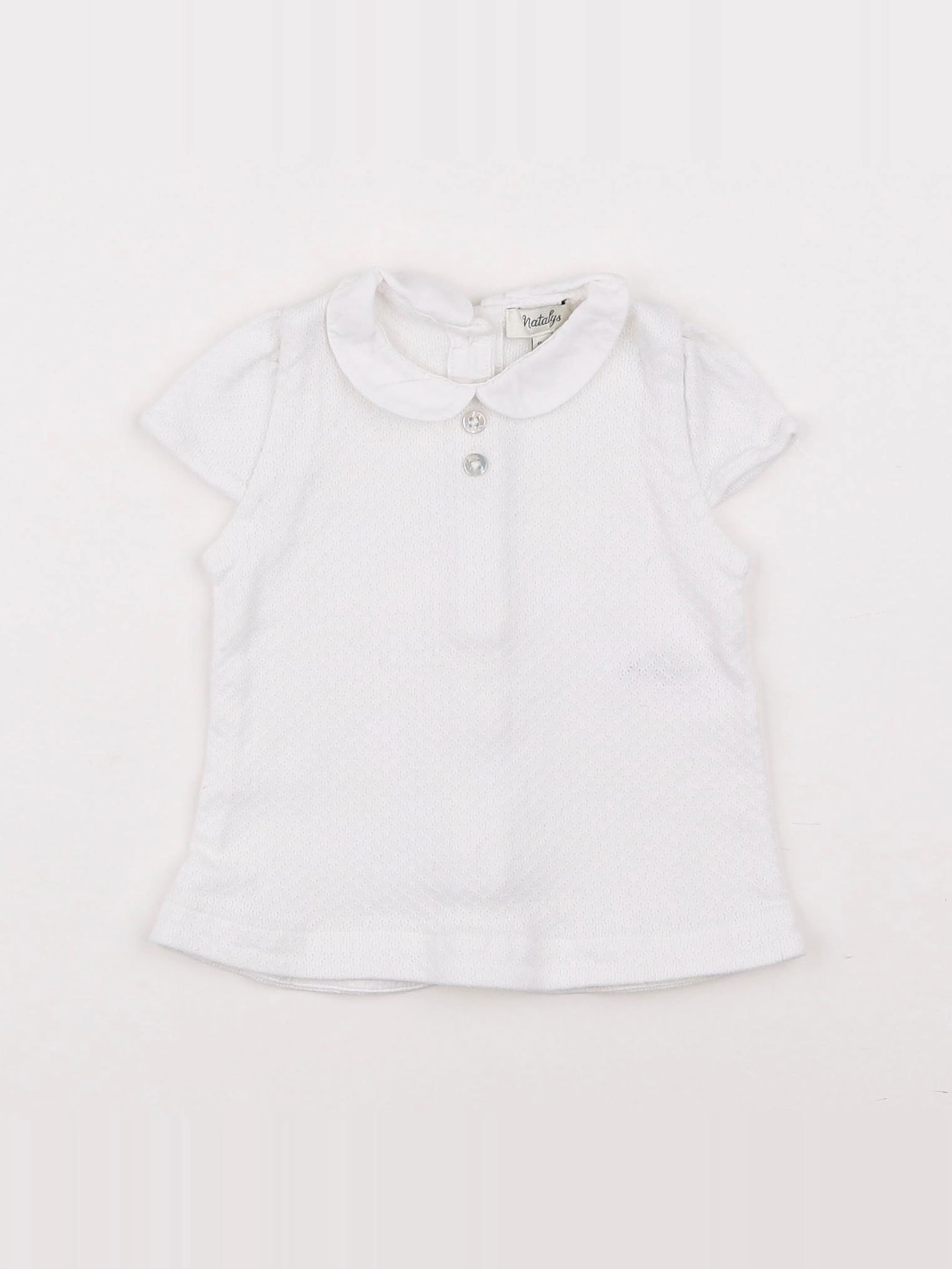 Natalys - tee-shirt blanc - 9 mois