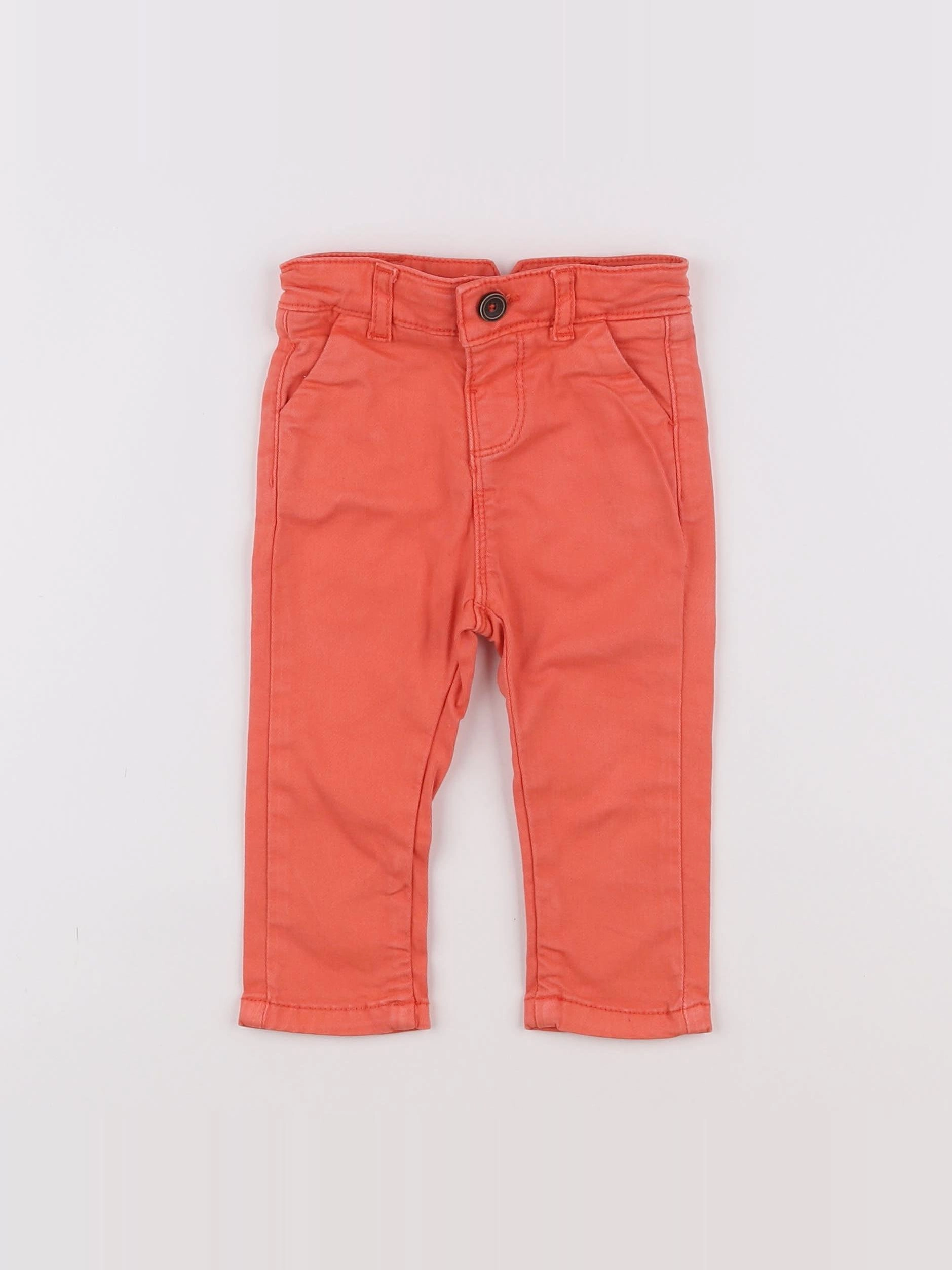 Tape à l'oeil - pantalon orange - 9 mois