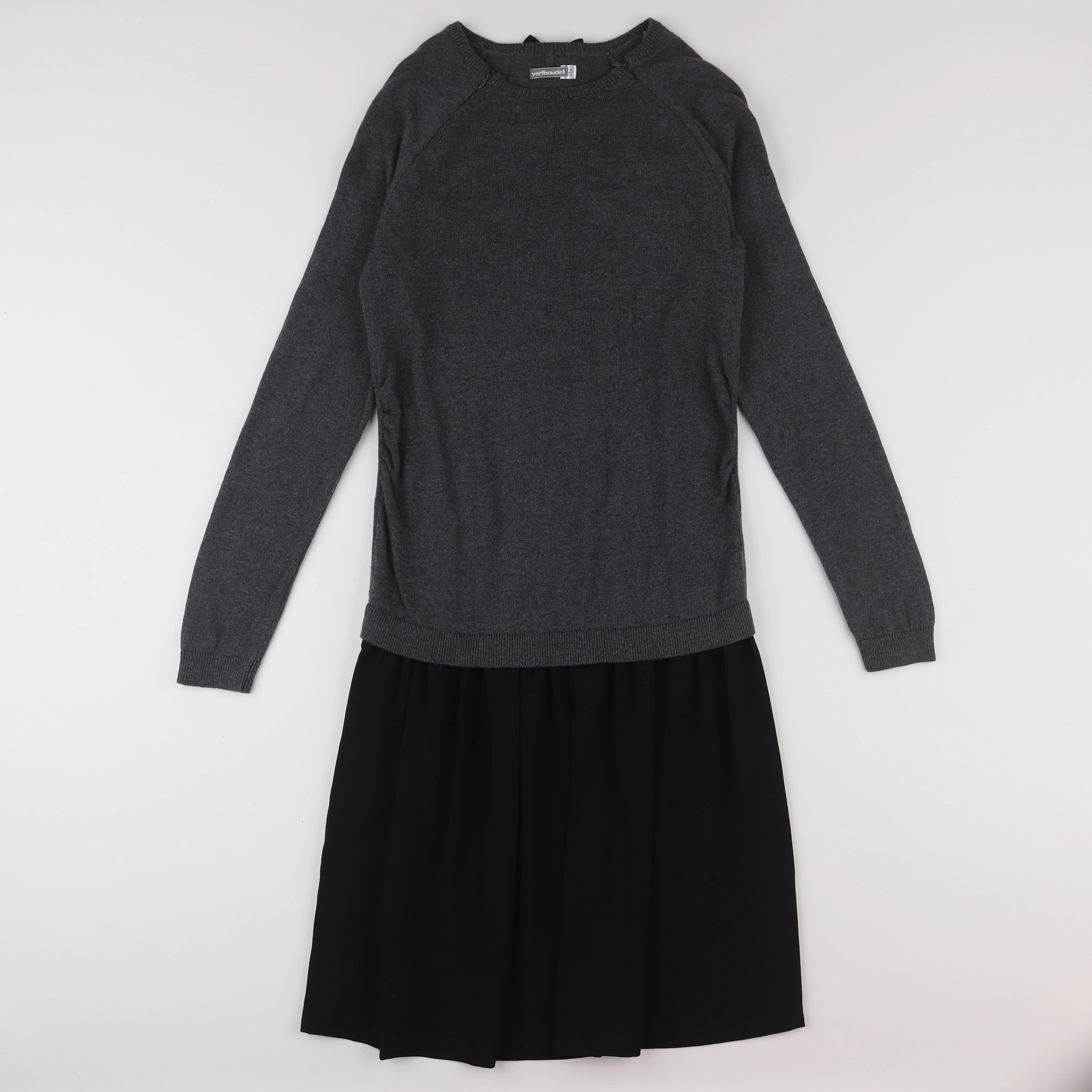 Vertbaudet - robe allaitement gris, noir - 34 à 36