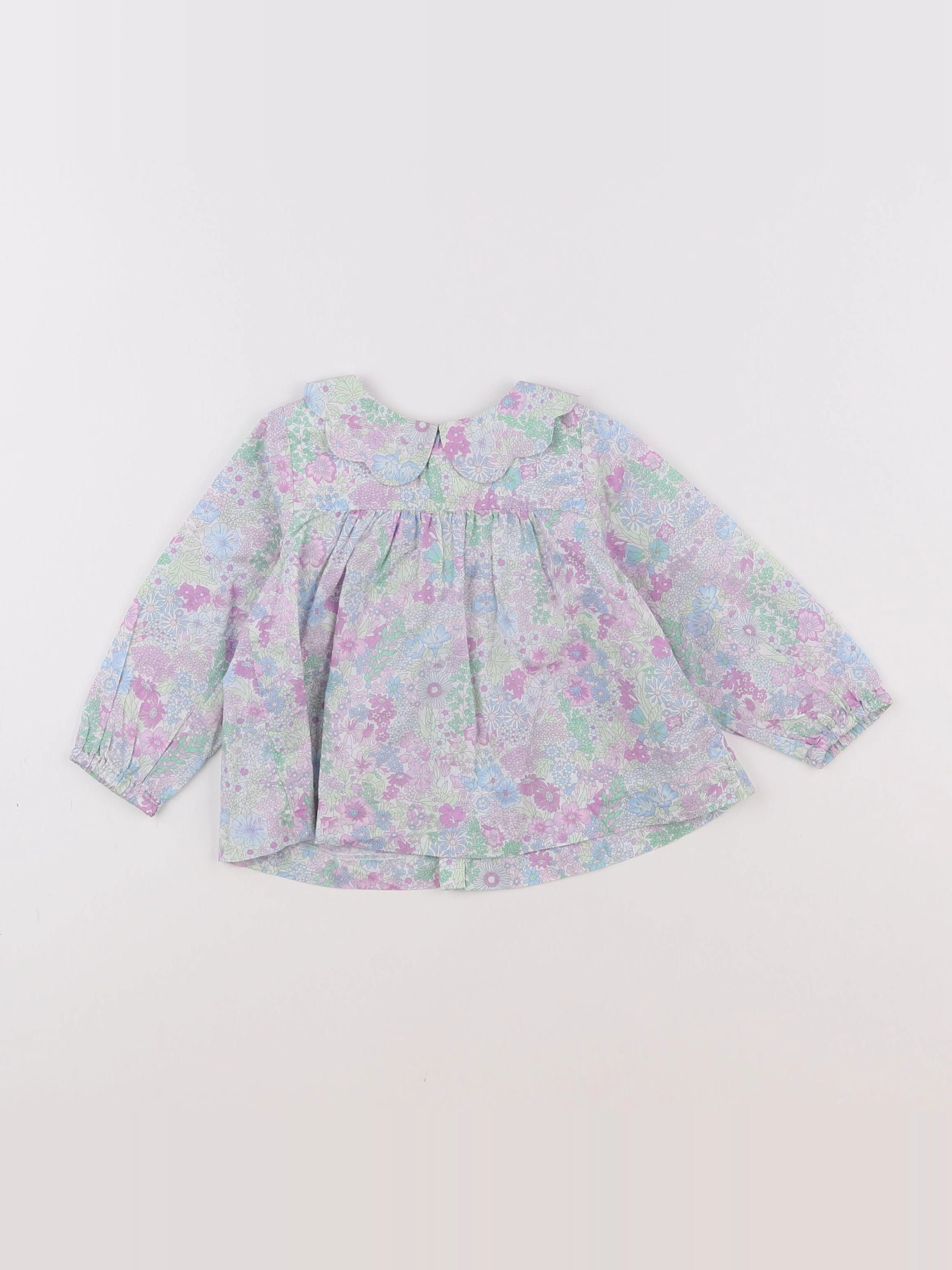 Jacadi - blouse liberty multicolore - 12 mois