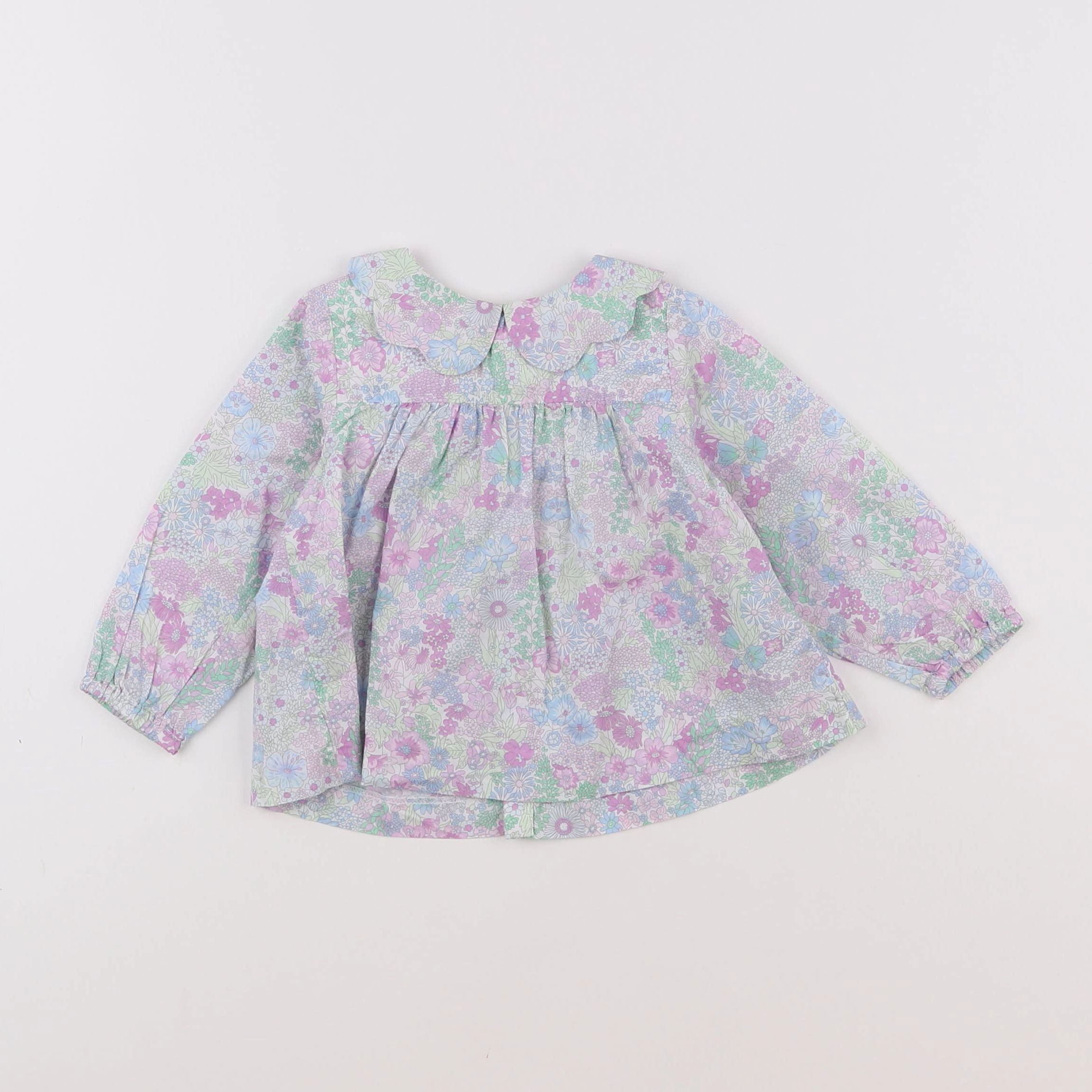 Jacadi - blouse liberty multicolore - 12 mois