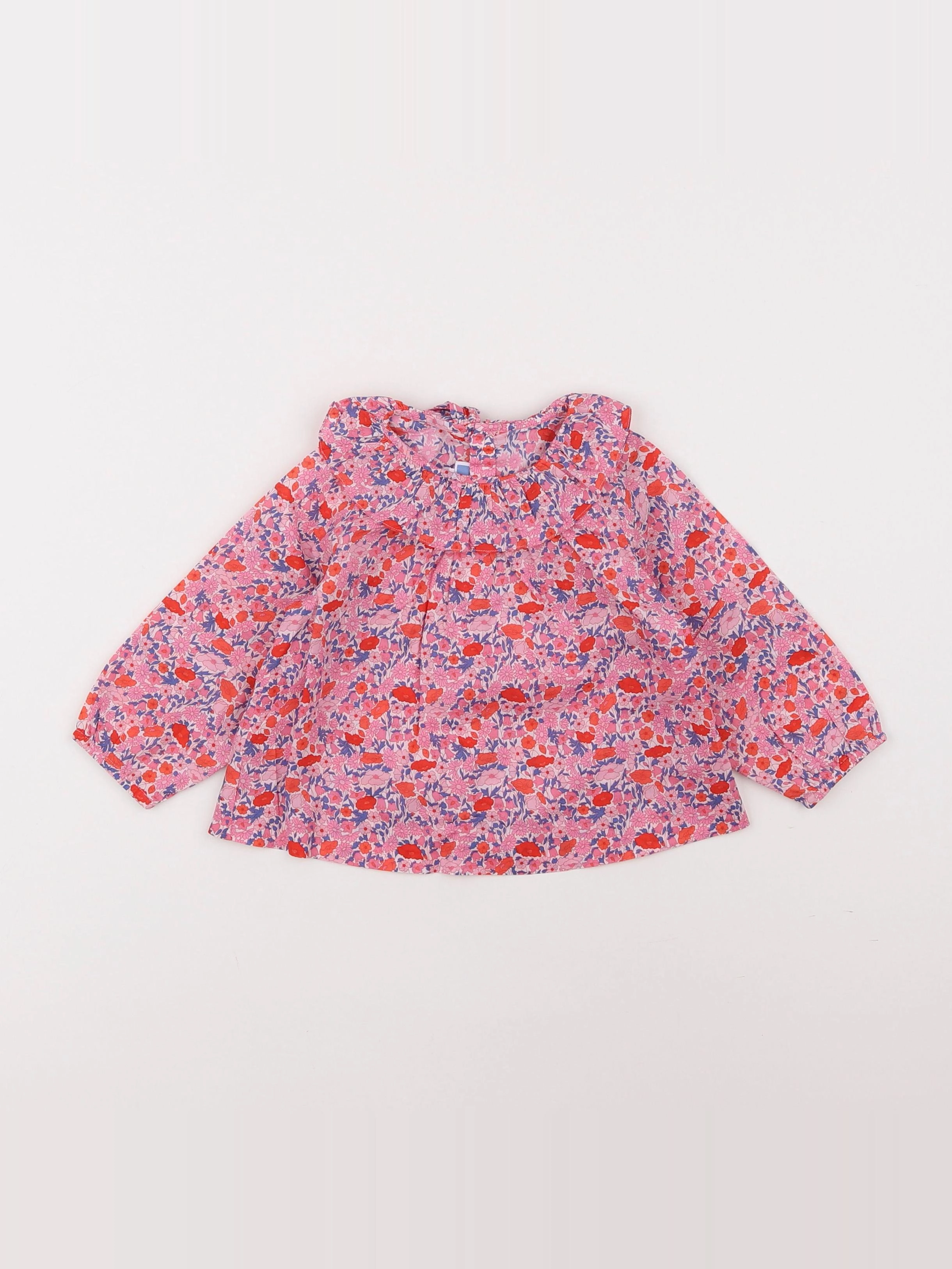 Jacadi - blouse liberty multicolore - 12 mois