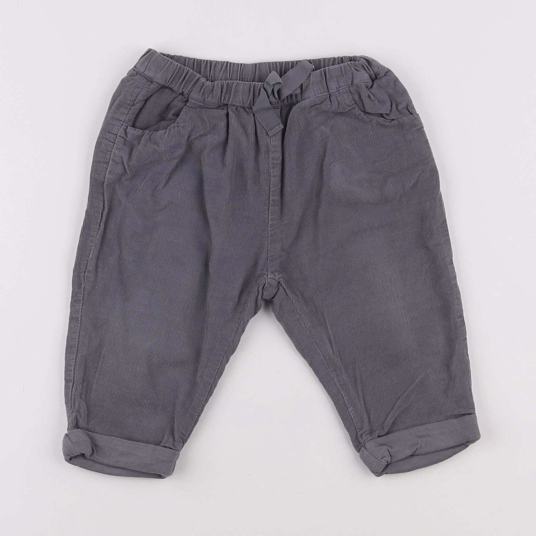 Jacadi - pantalon doublé gris - 12 mois