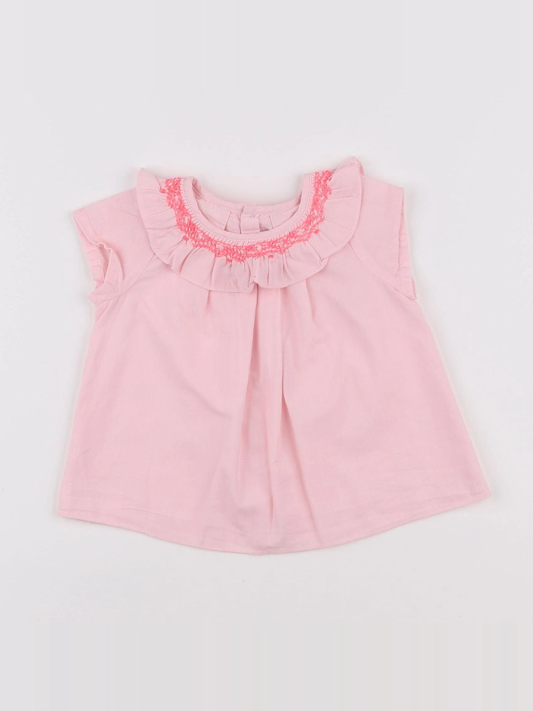 Jacadi - blouse rose - 12 mois