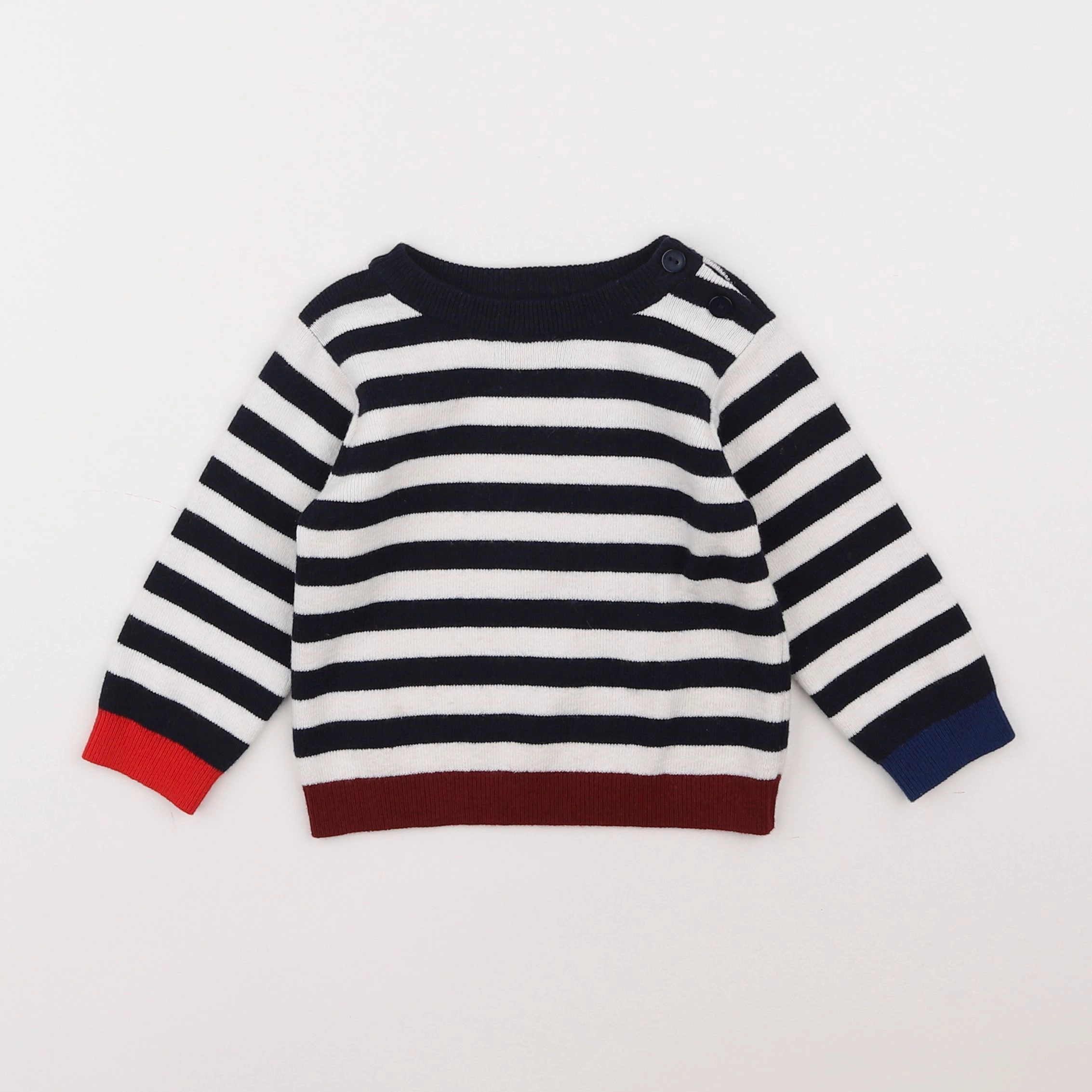 Jacadi - pull multicolore - 12 mois