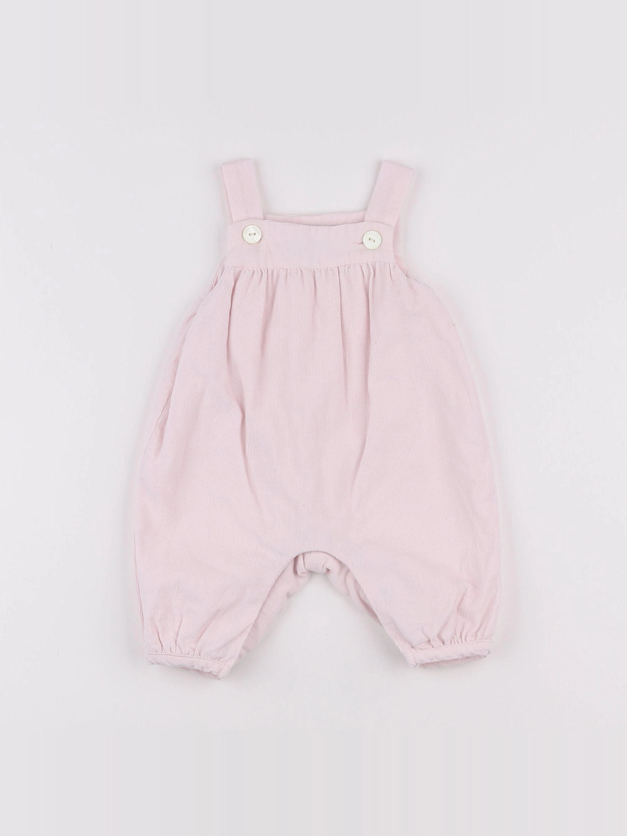 Jacadi - salopette doublé rose - 1 mois