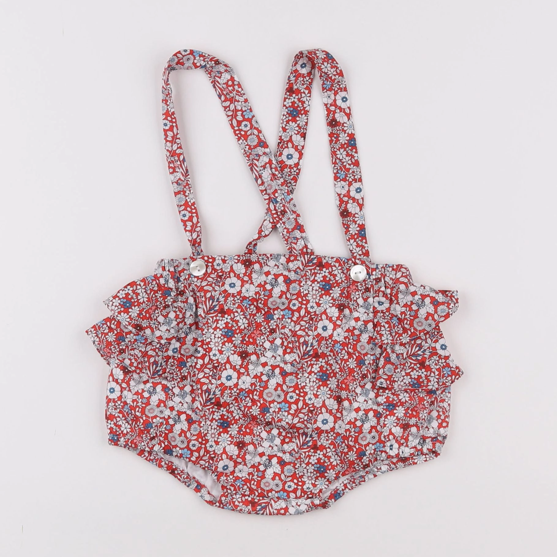 Jacadi - bloomer doublé, liberty multicolore - 12 mois
