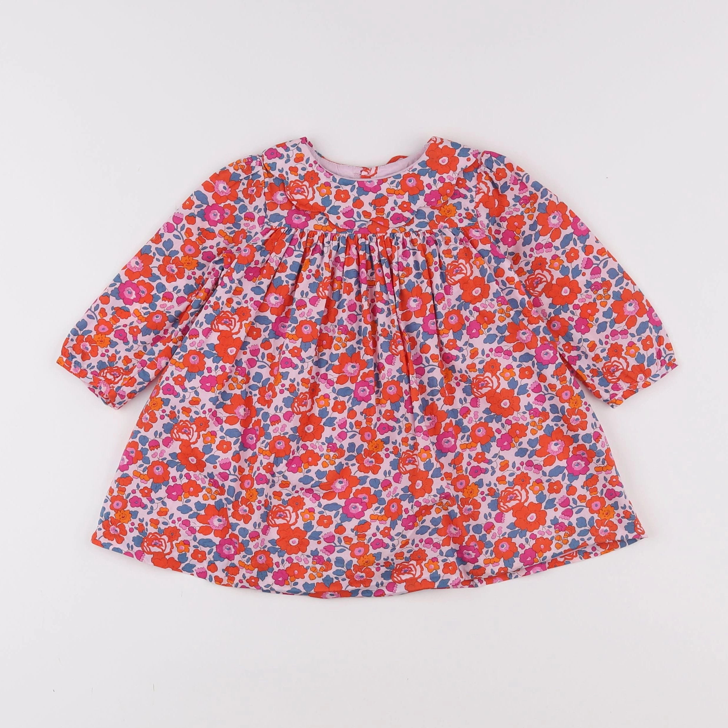 Jacadi - robe liberty multicolore - 12 mois