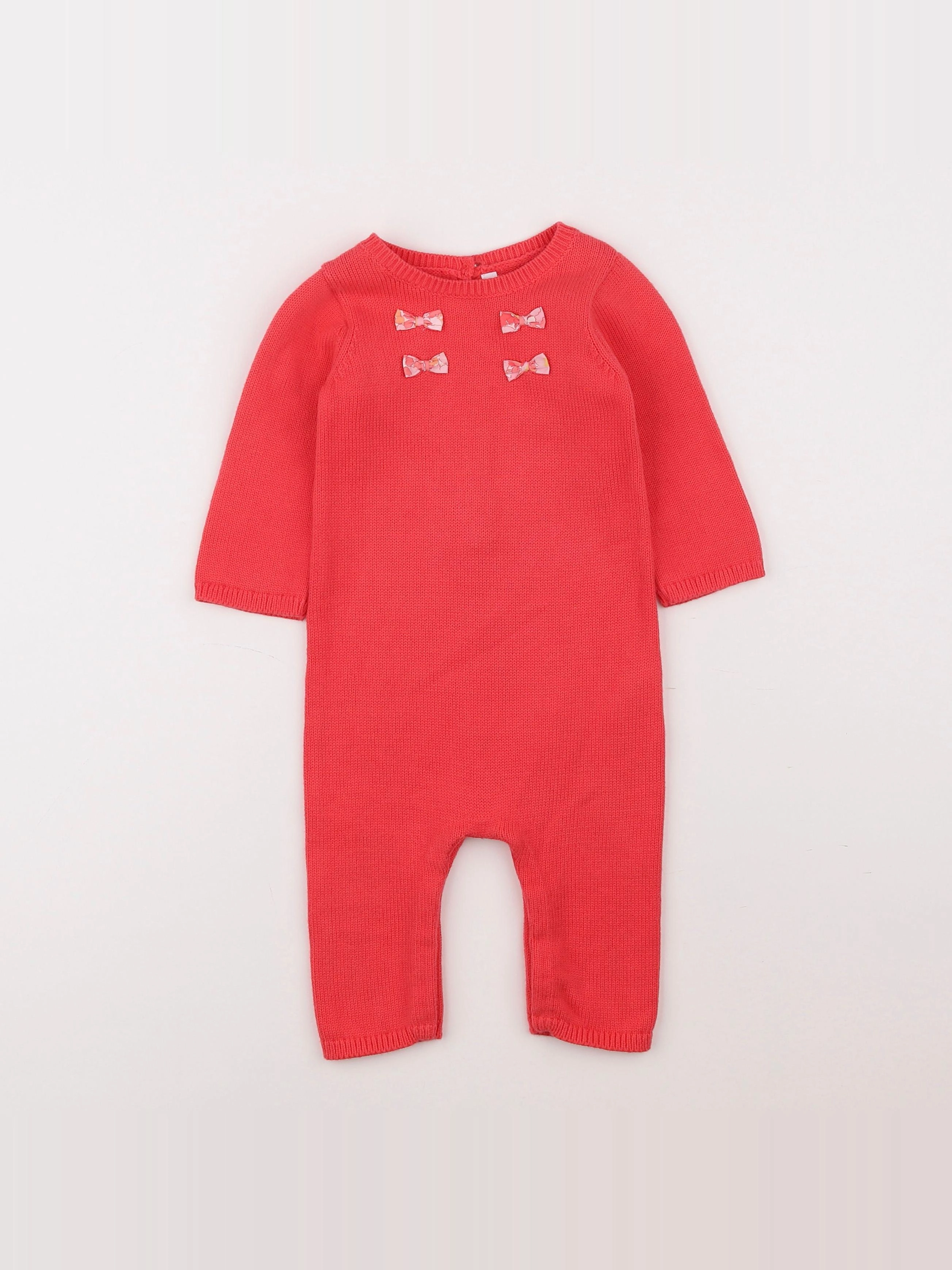 Jacadi - combinaison rouge - 6 mois