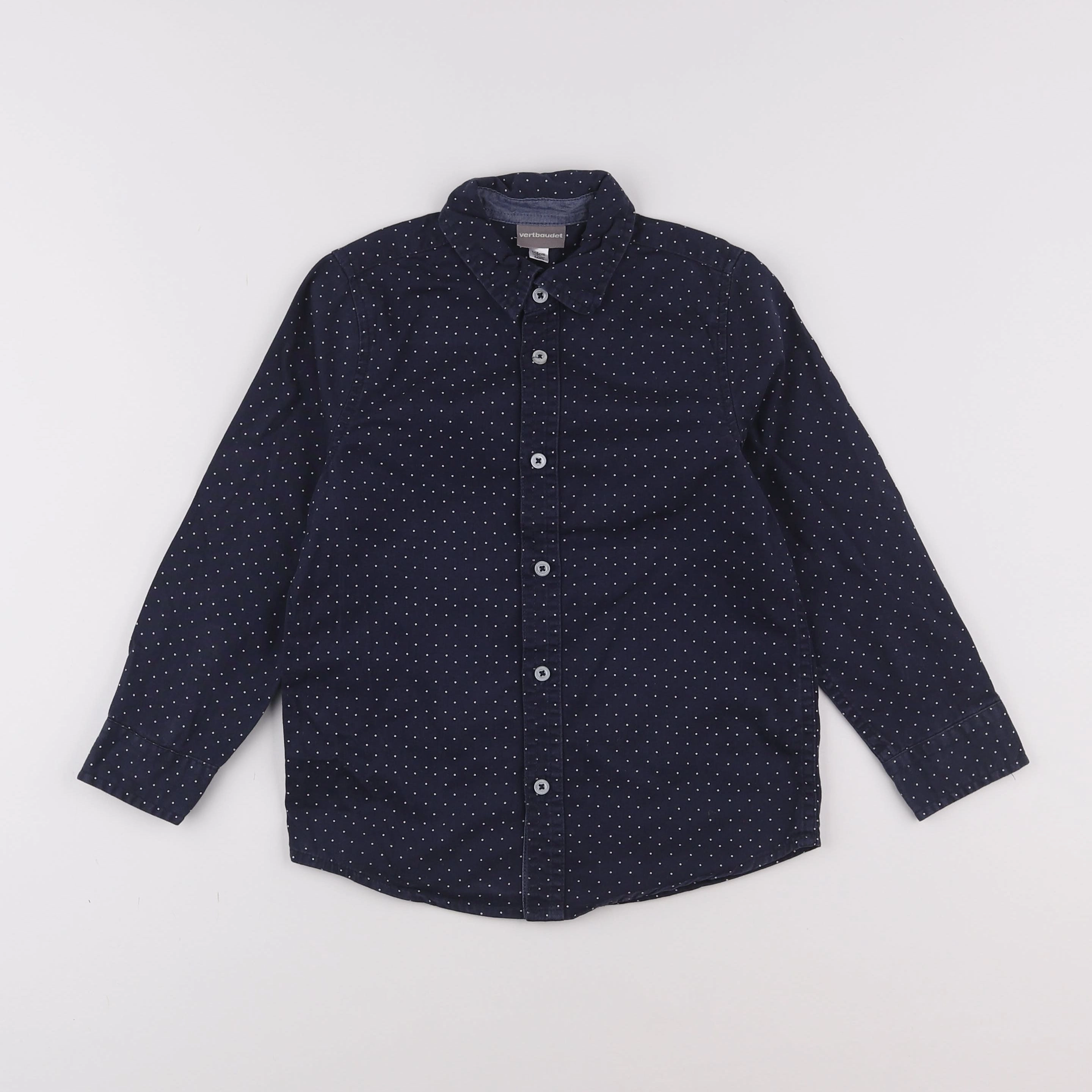 Vertbaudet - chemise bleu - 6 ans