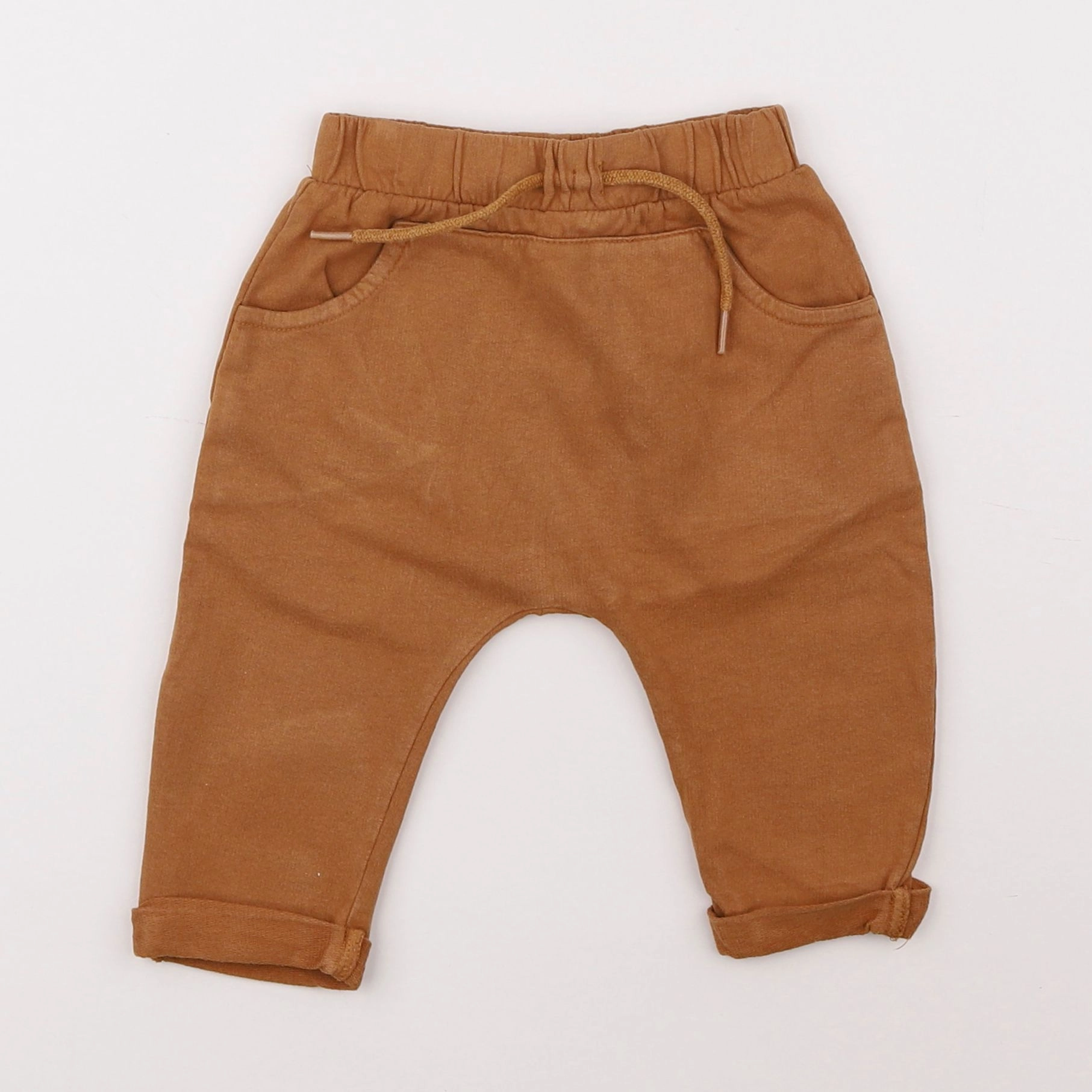 Vertbaudet - sarouel marron - 6 mois