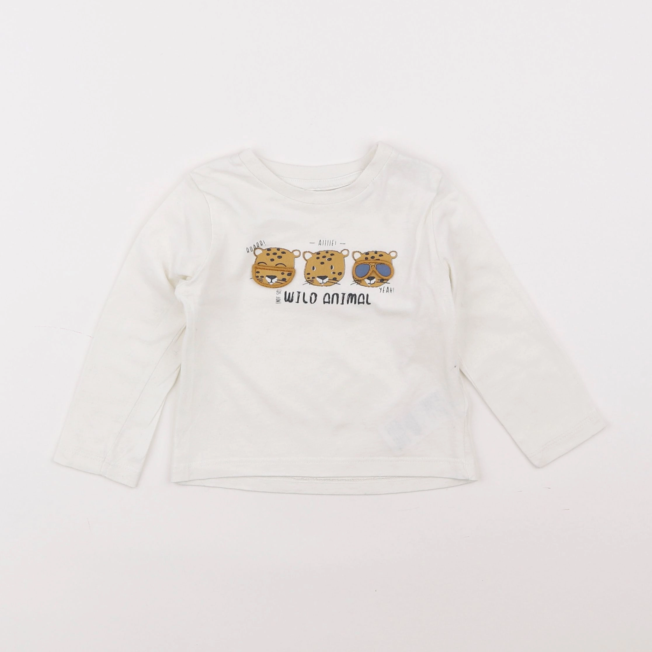 Vertbaudet - tee-shirt blanc - 9 mois