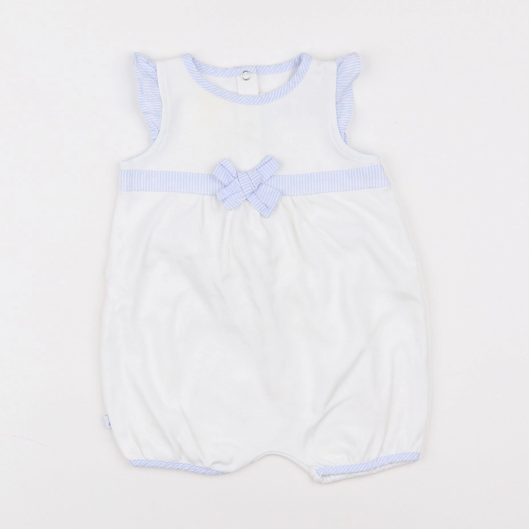 Jacadi - combinaison blanc, bleu - 3 mois